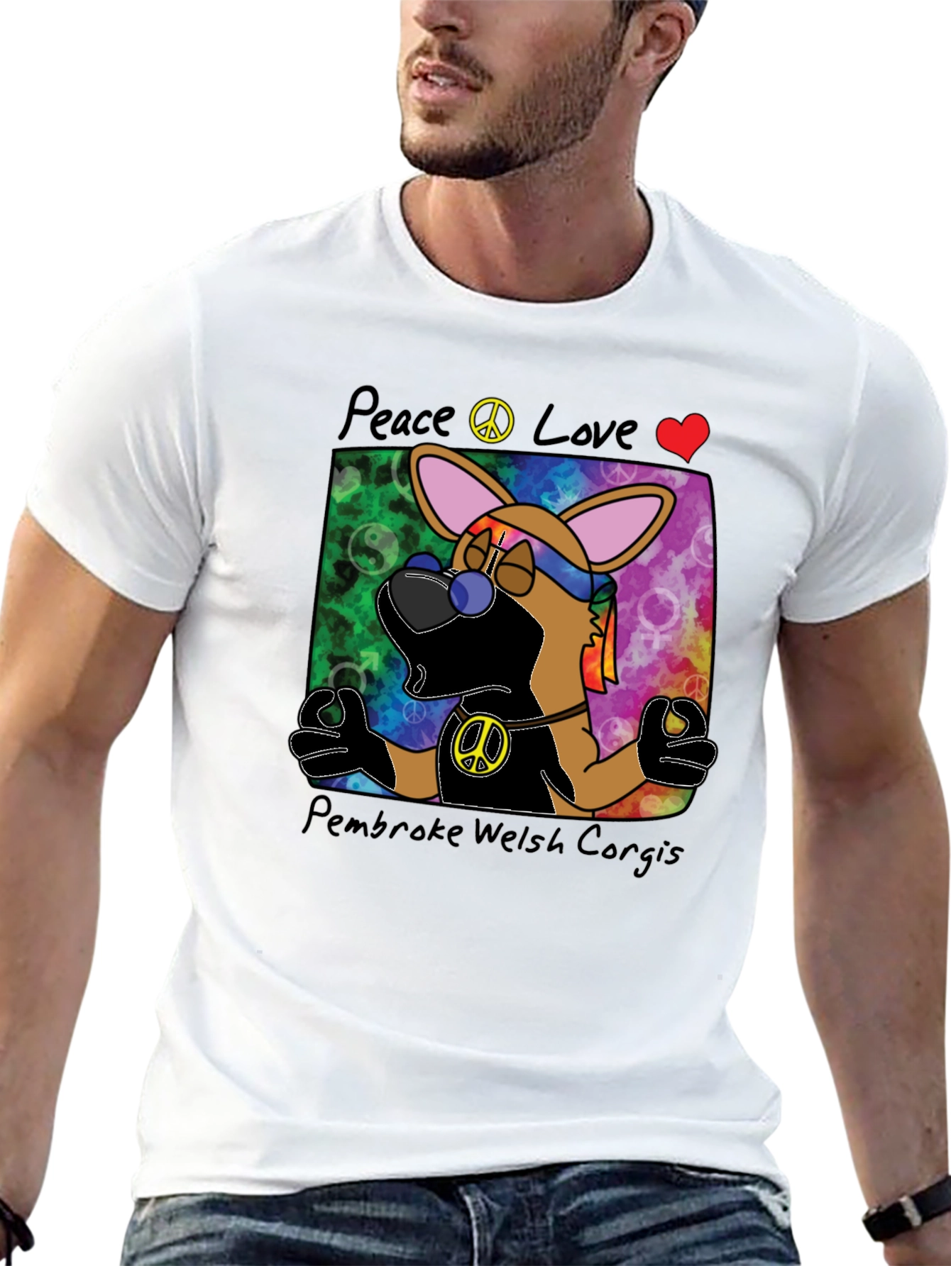 Peace Love Corgi T-Shirt