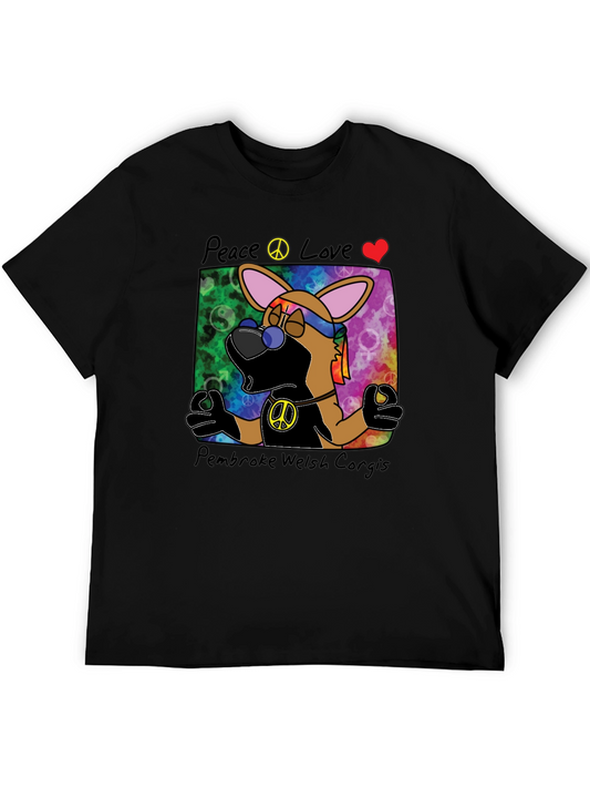 Peace Love Corgi T-Shirt