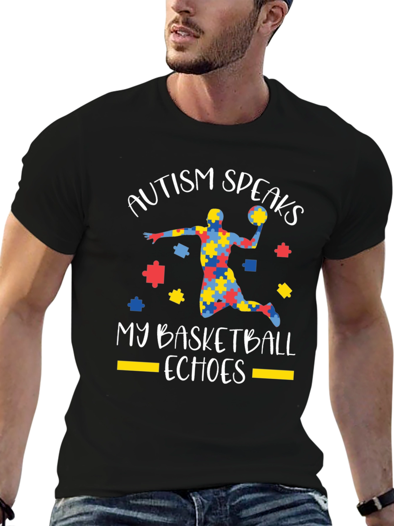 Autism Speaks Basketball Echoes T-Shirt