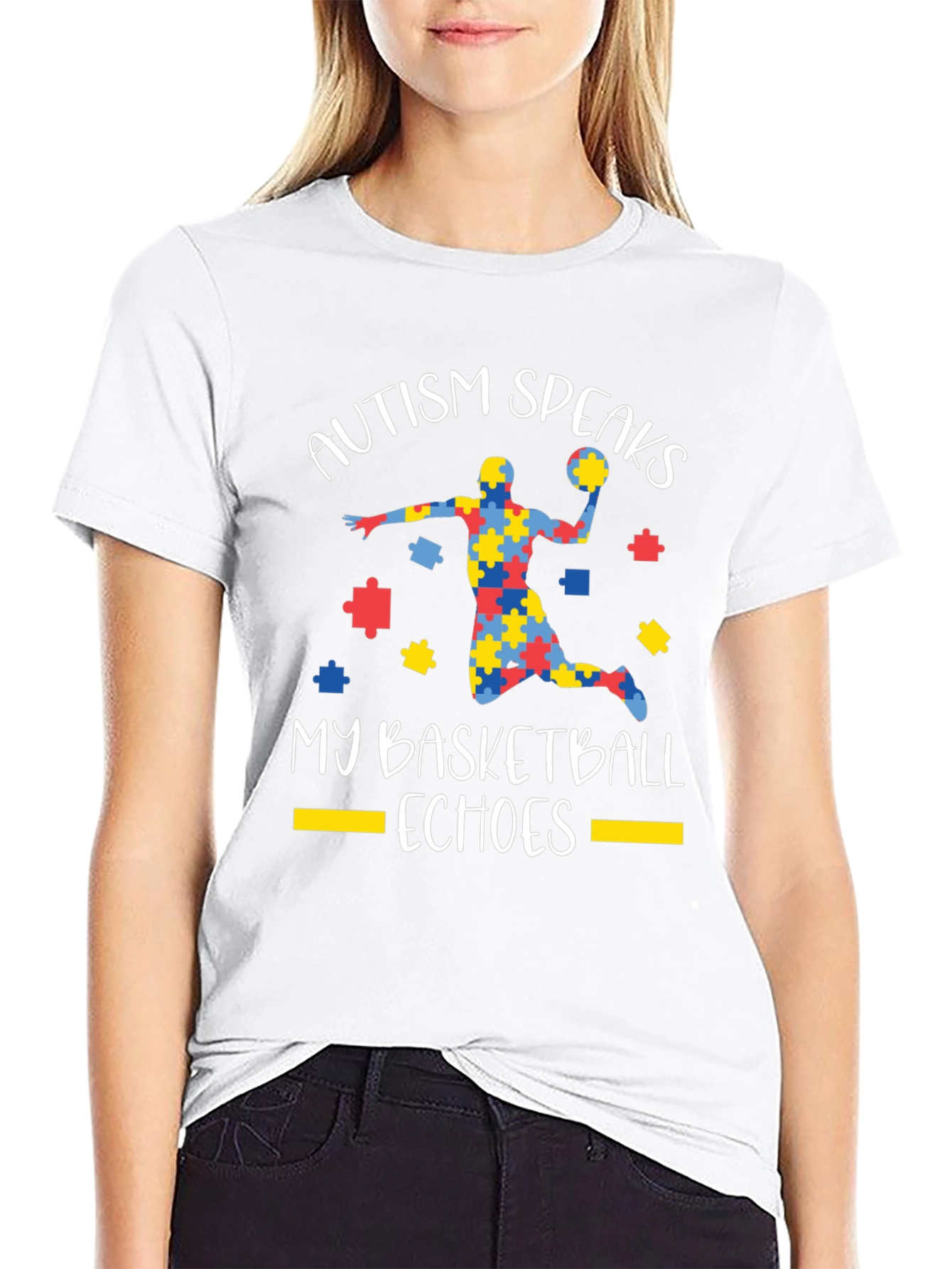 Autism Speaks Basketball Echoes T-Shirt