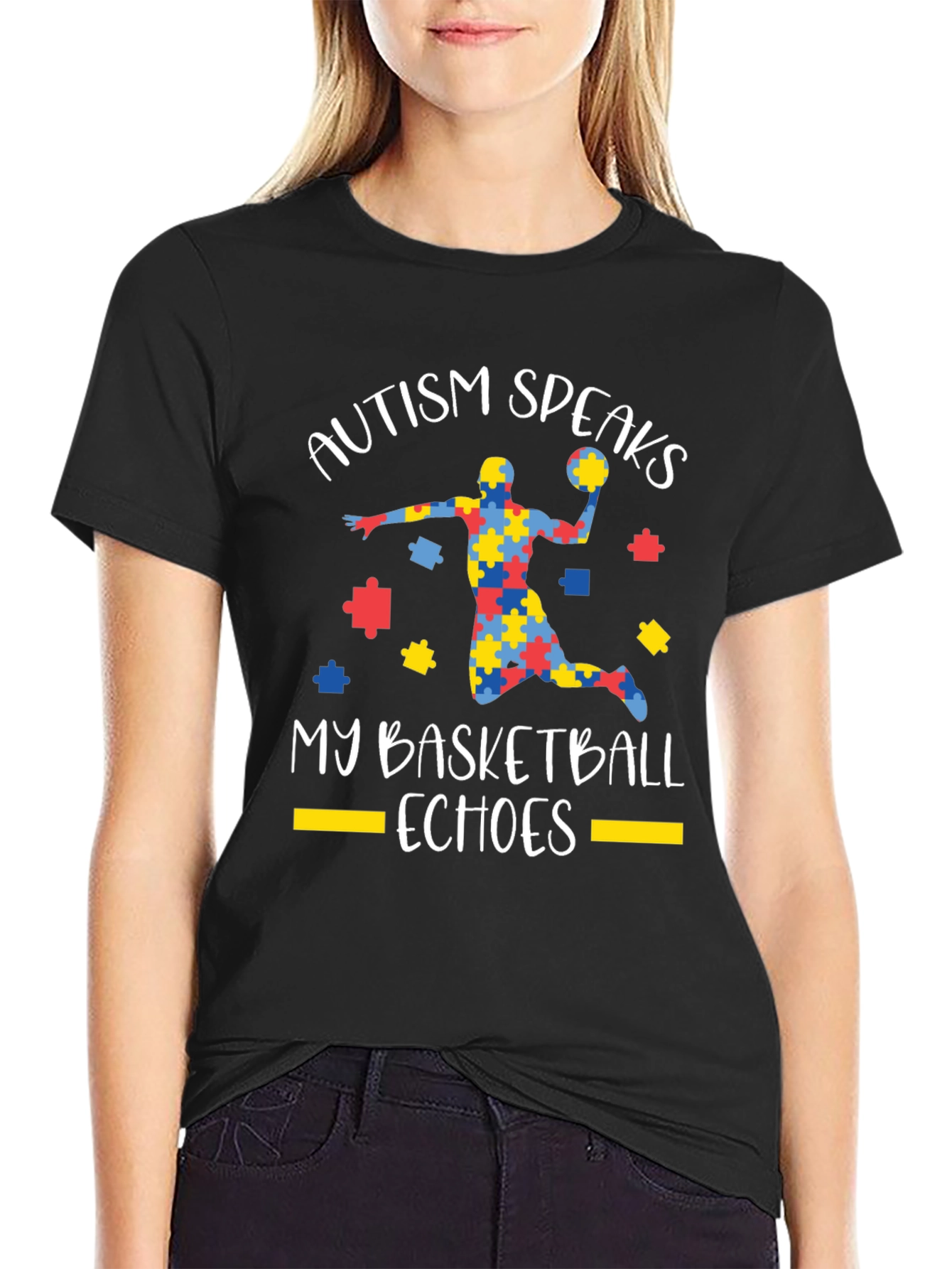 Autism Speaks Basketball Echoes T-Shirt