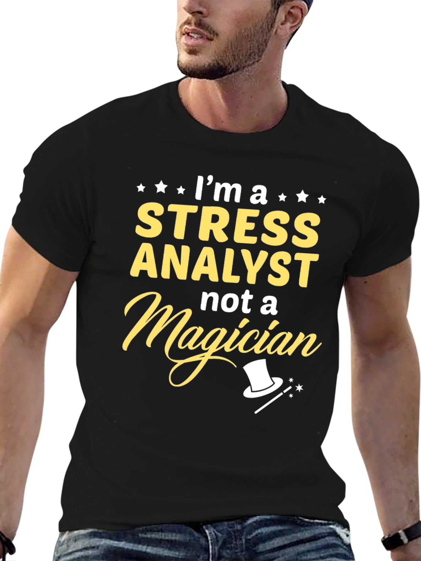 Stress Analyst T-Shirt - Funny Job Title Tee