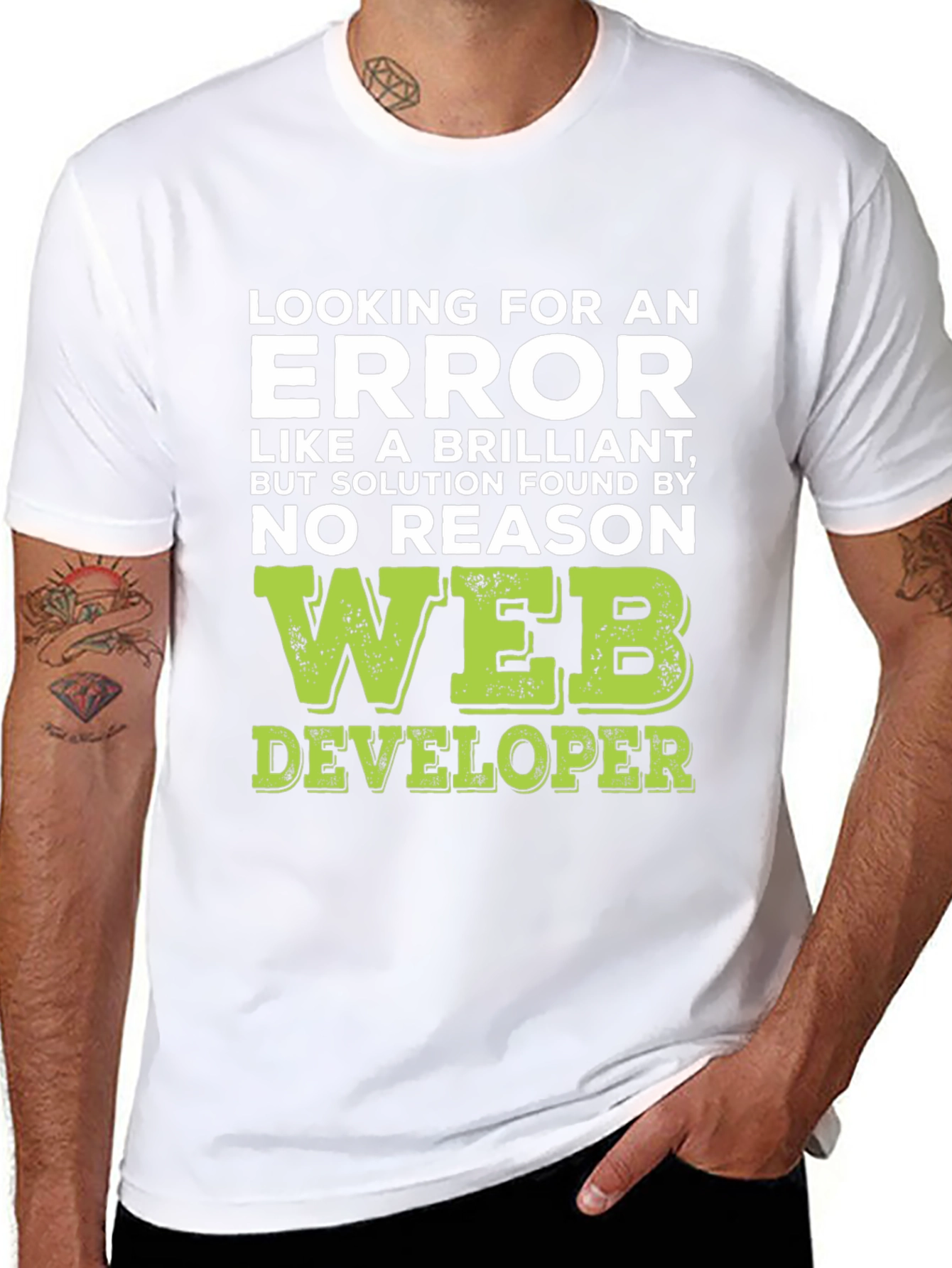 Web Developer T-Shirt: Finding Errors Brilliance