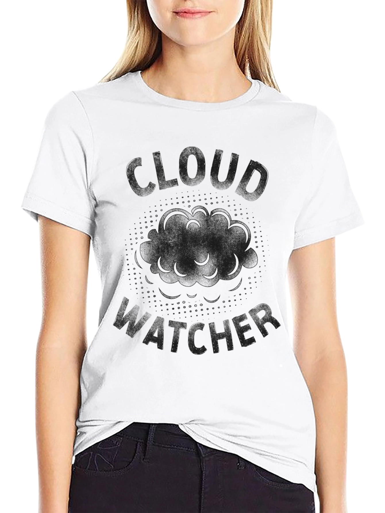 Cloud Watcher Black T-Shirt