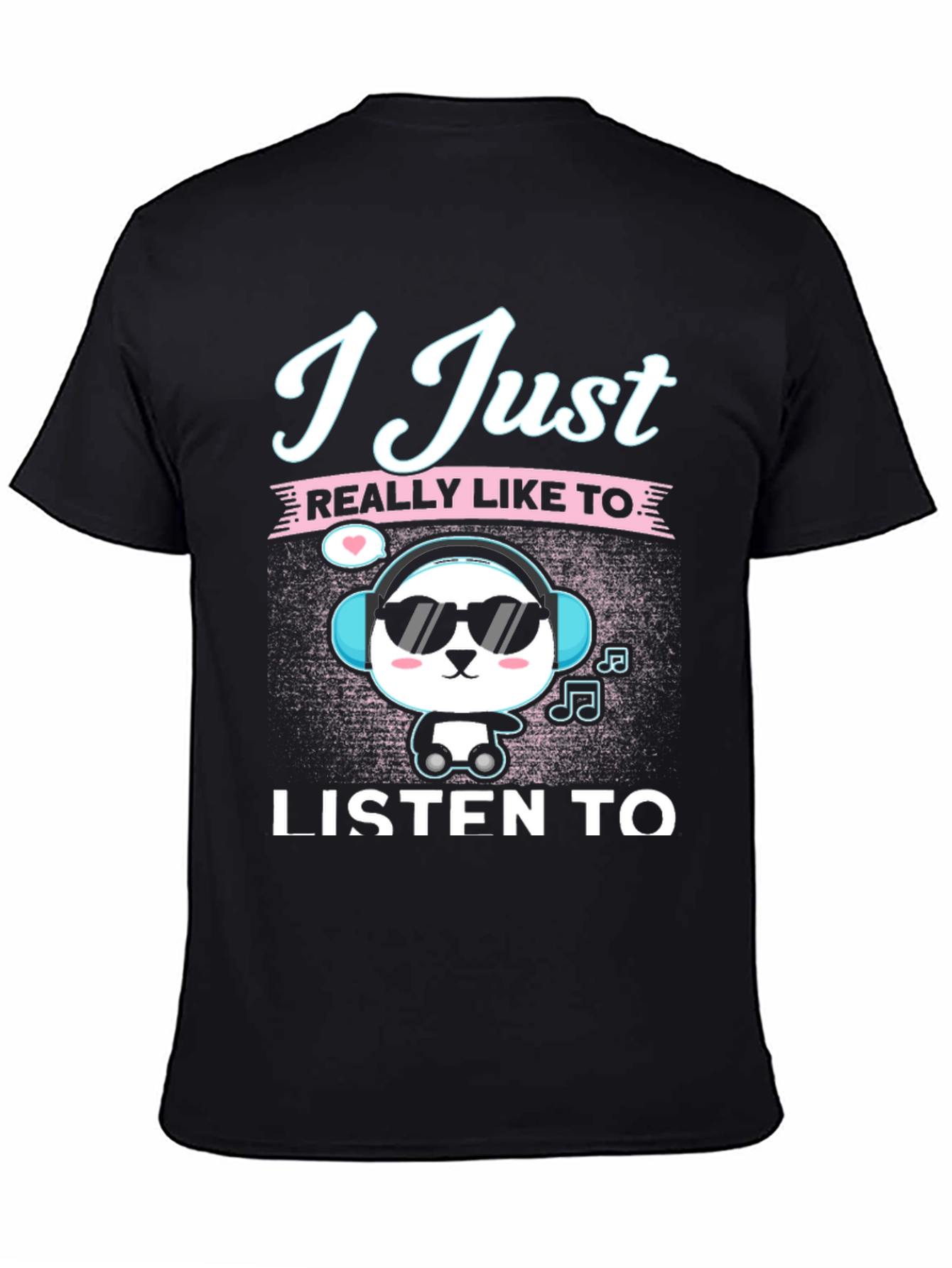 Cool Panda Music Lover T-Shirt