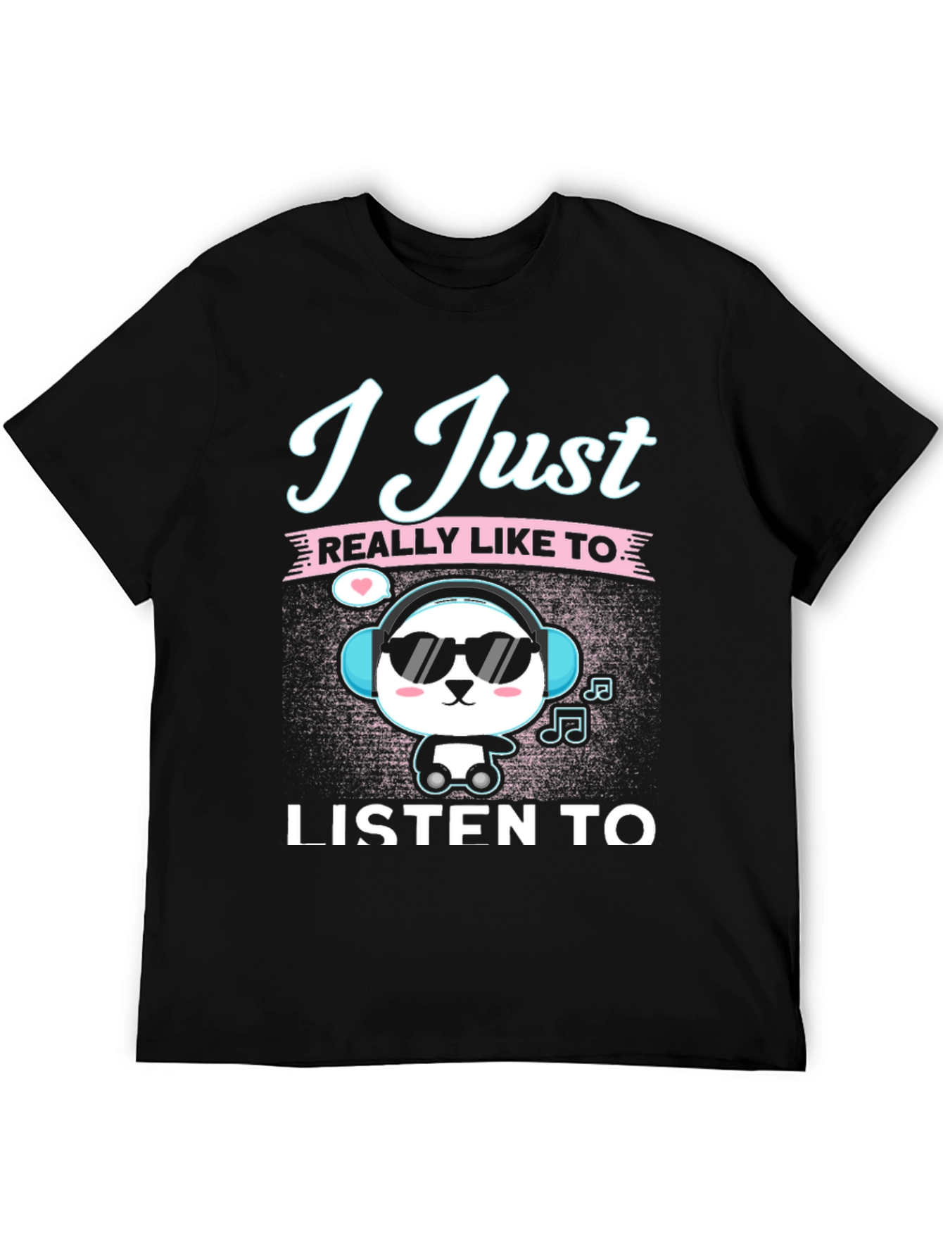 Cool Panda Music Lover T-Shirt