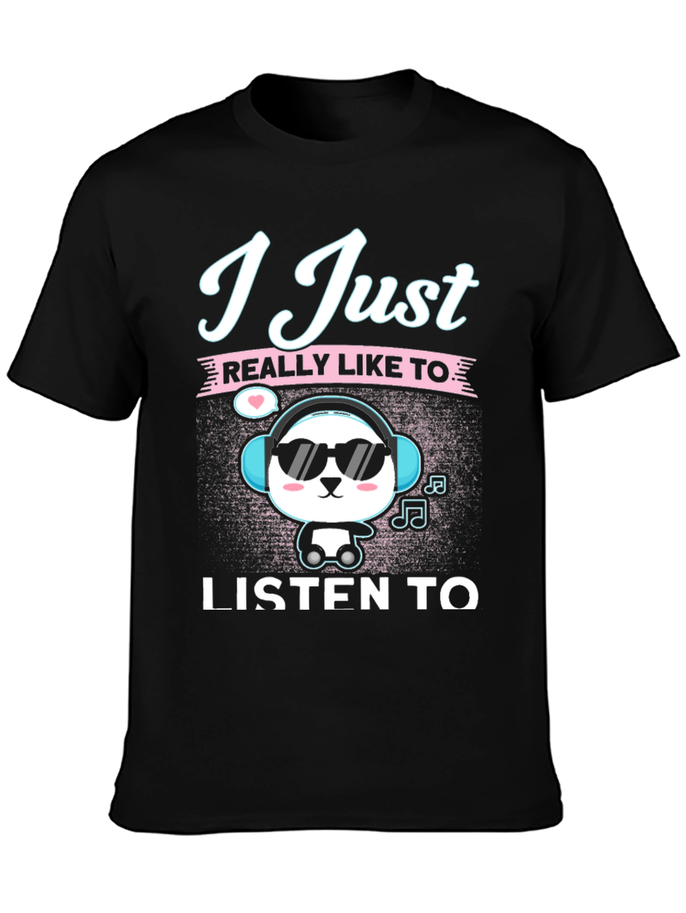 Cool Panda Music Lover T-Shirt