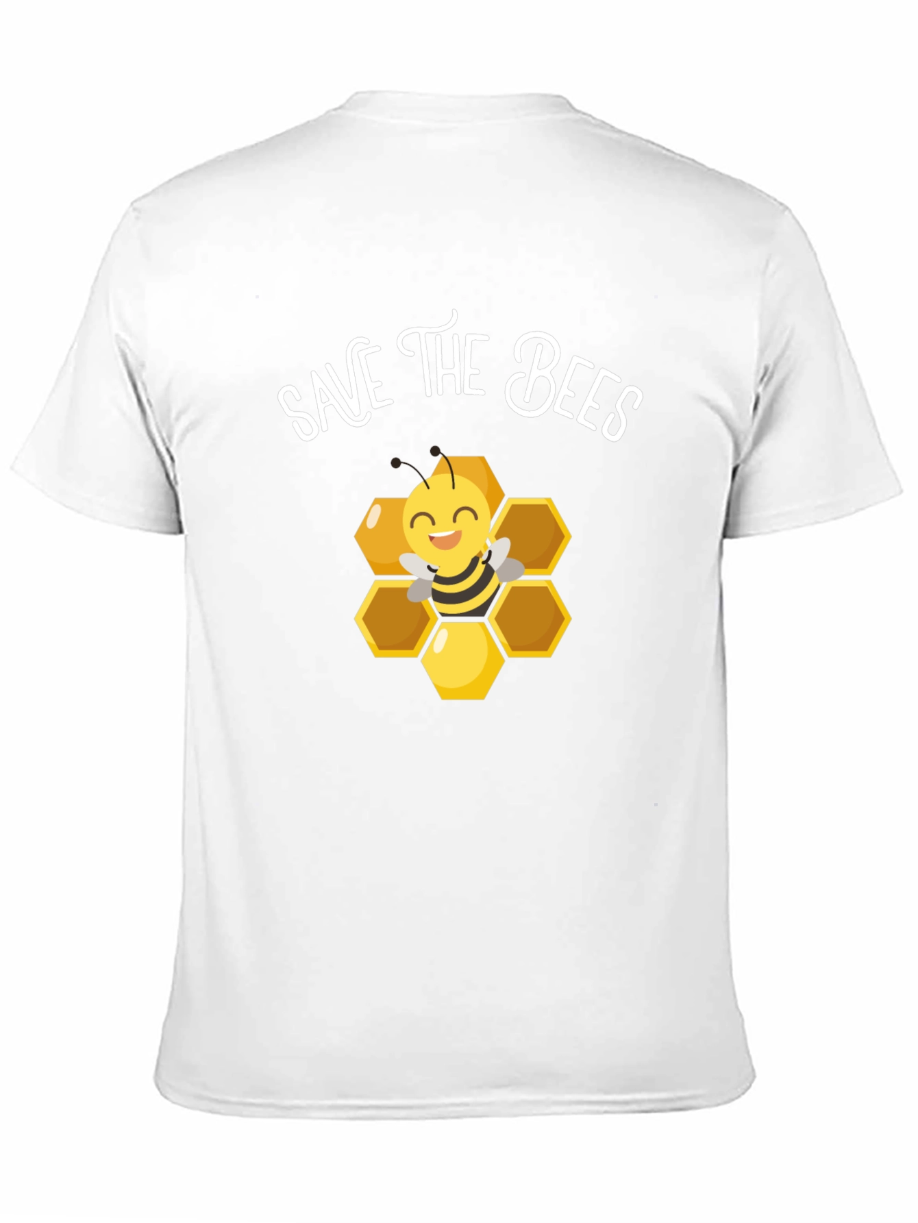 Save the Bees T-Shirt: Cute Bee and Honeycomb Design