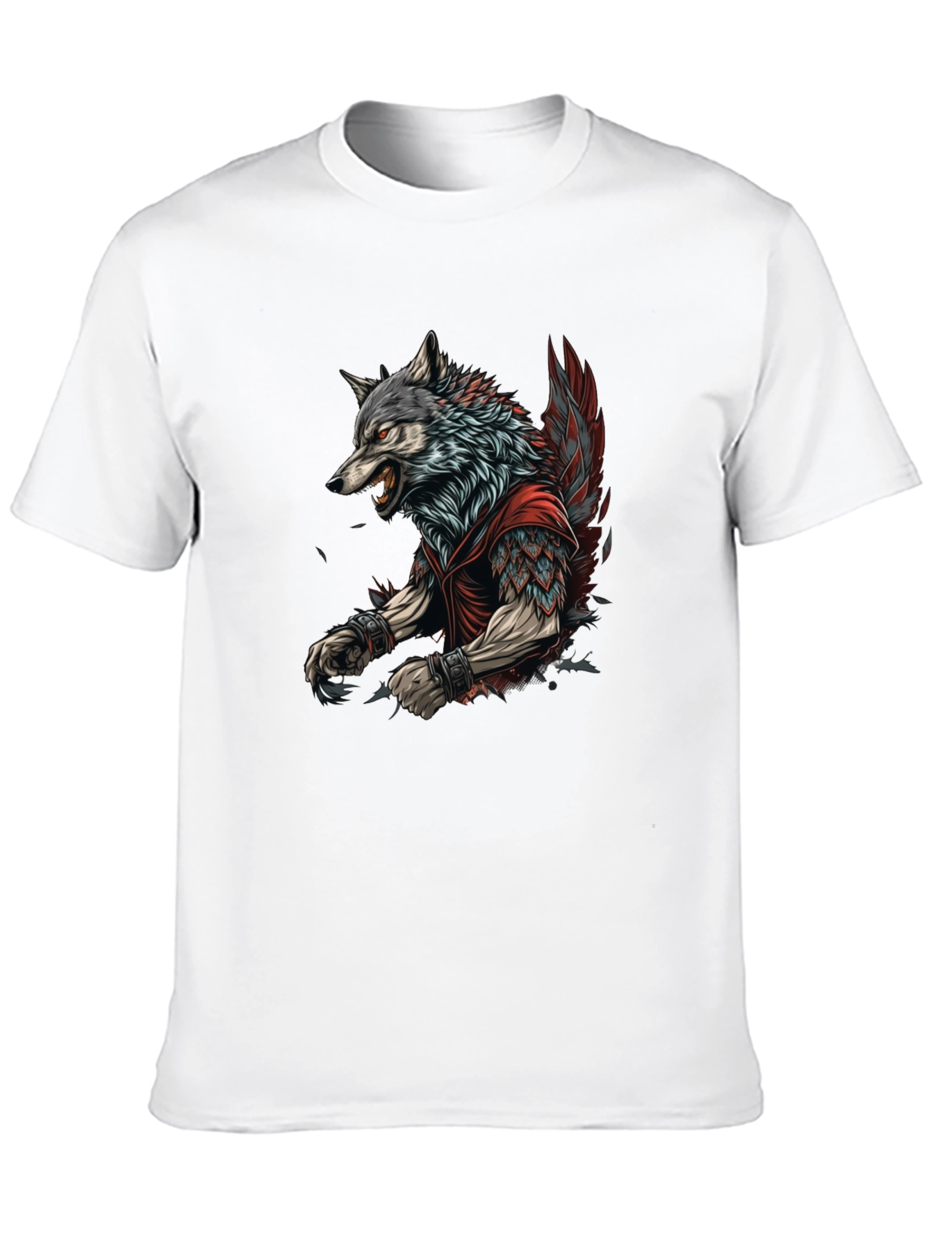 Wolf Warrior Graphic Tee - Black