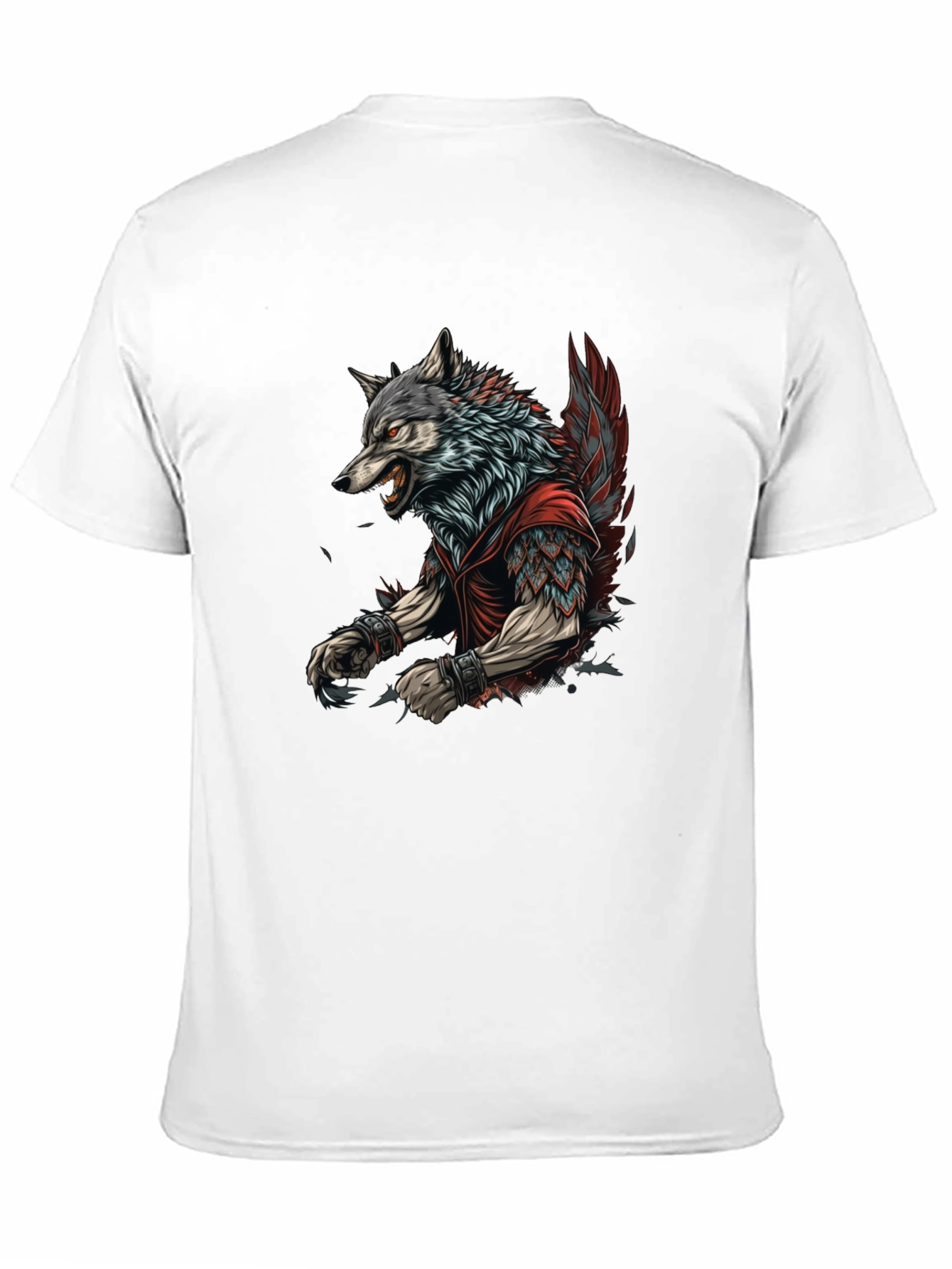 Wolf Warrior Graphic Tee - Black