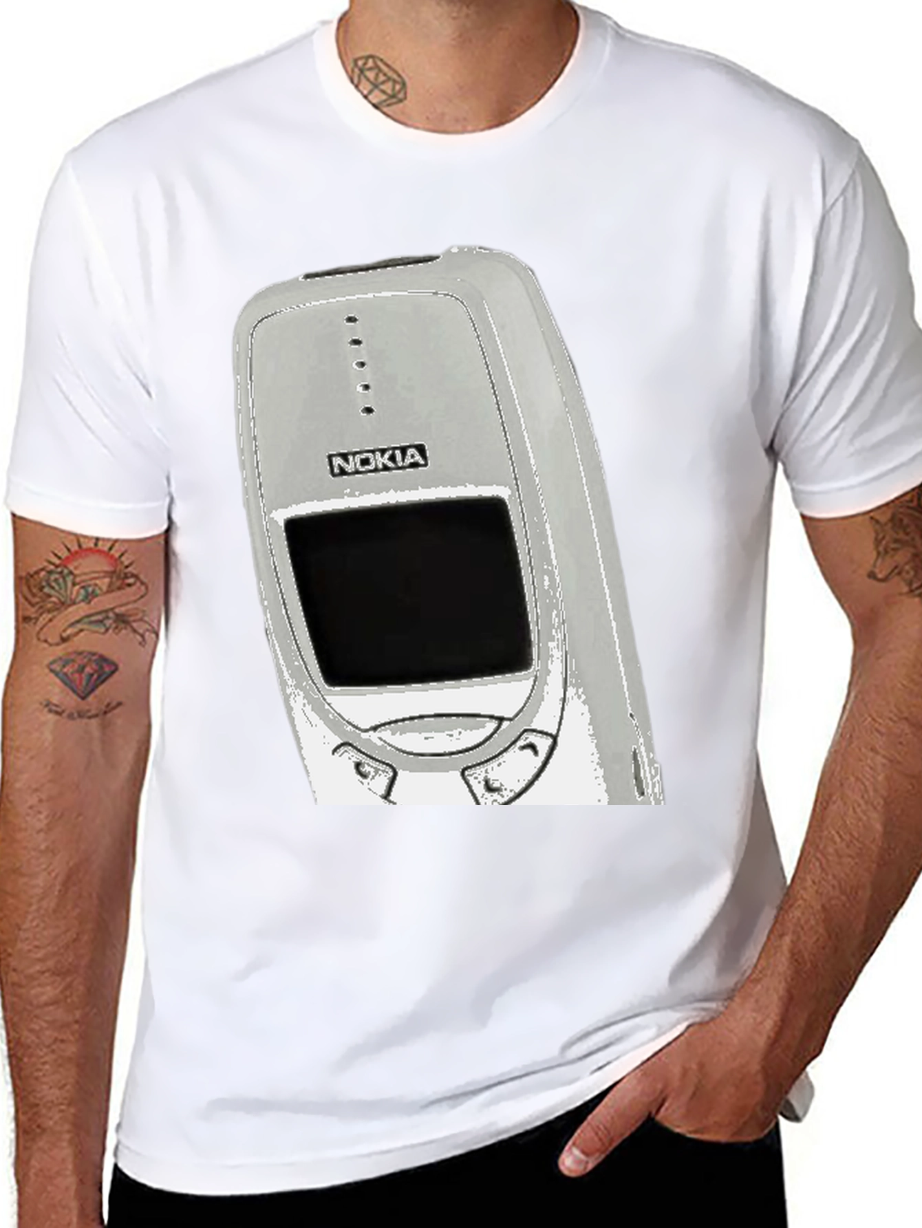 Nokia Phone Graphic T-Shirt - Retro Style