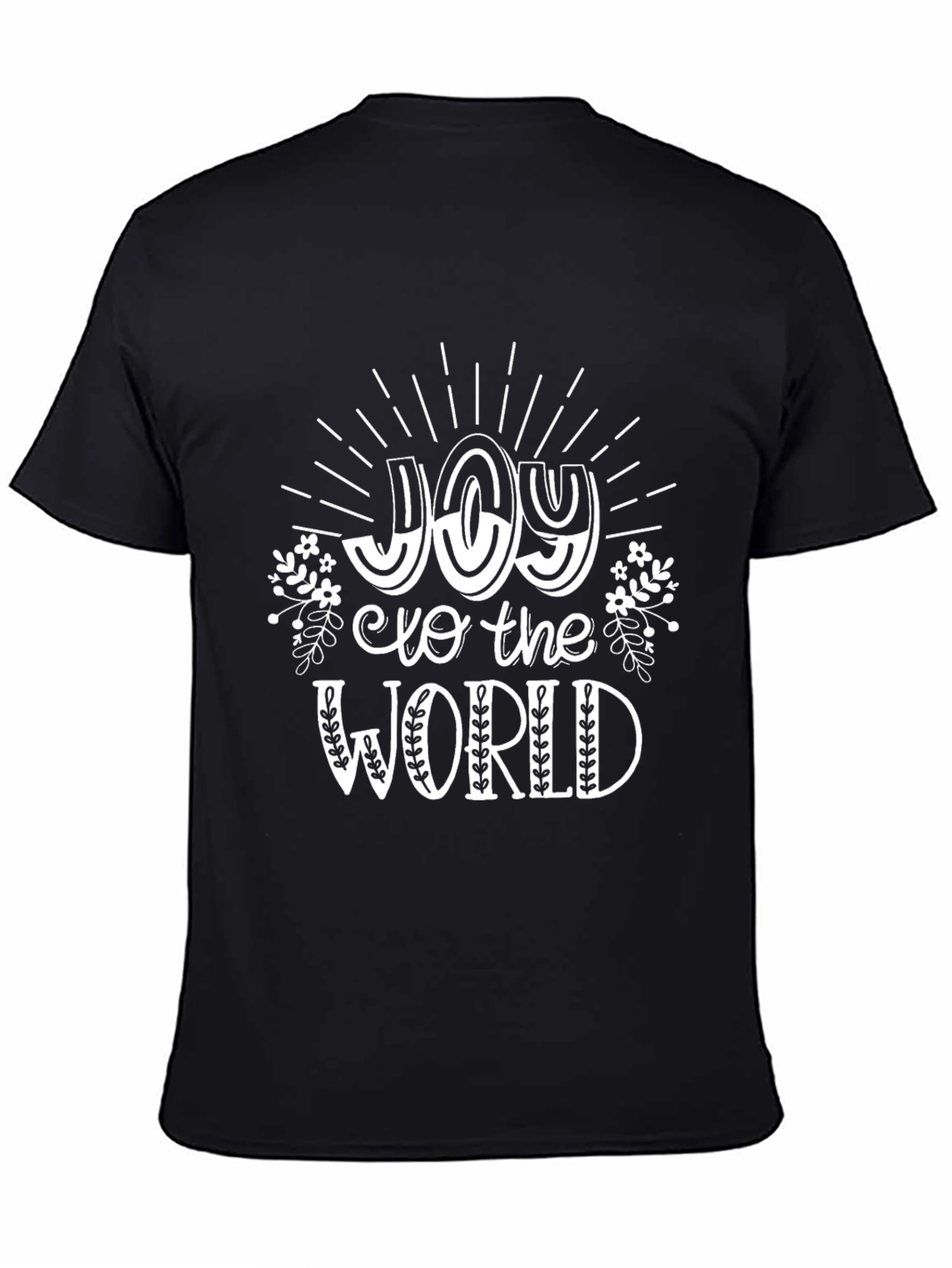 Joy to the World Graphic Tee - Black