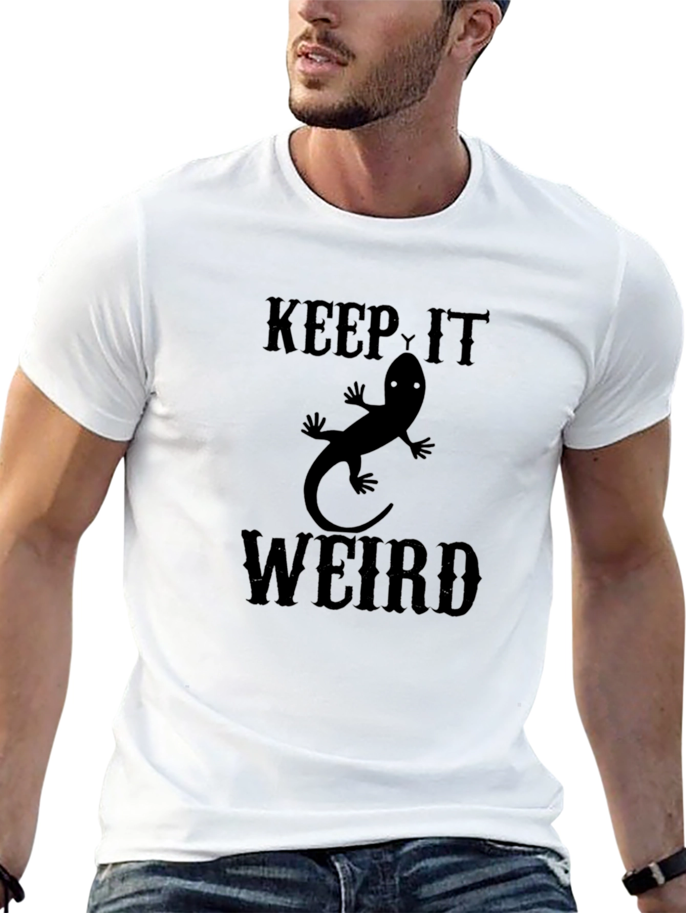 Keep It Weird Lizard Graphic Tee