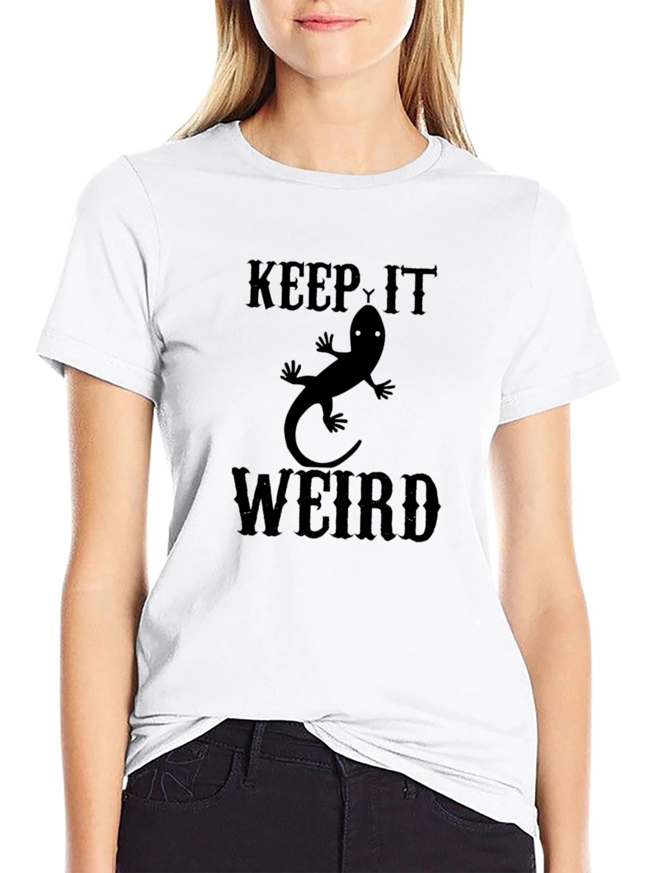 Keep It Weird Lizard Graphic Tee