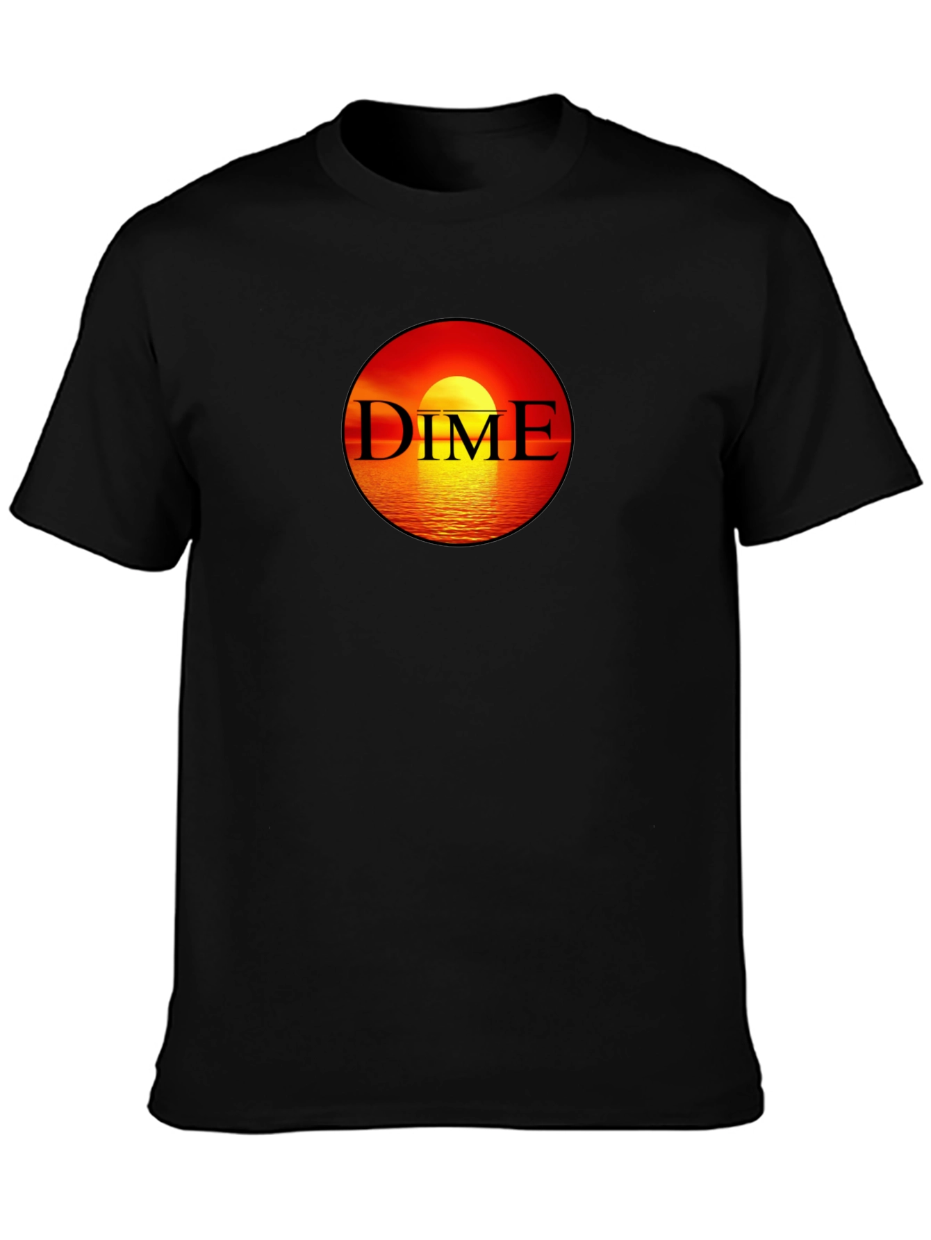 Dime Sunset Black T-Shirt