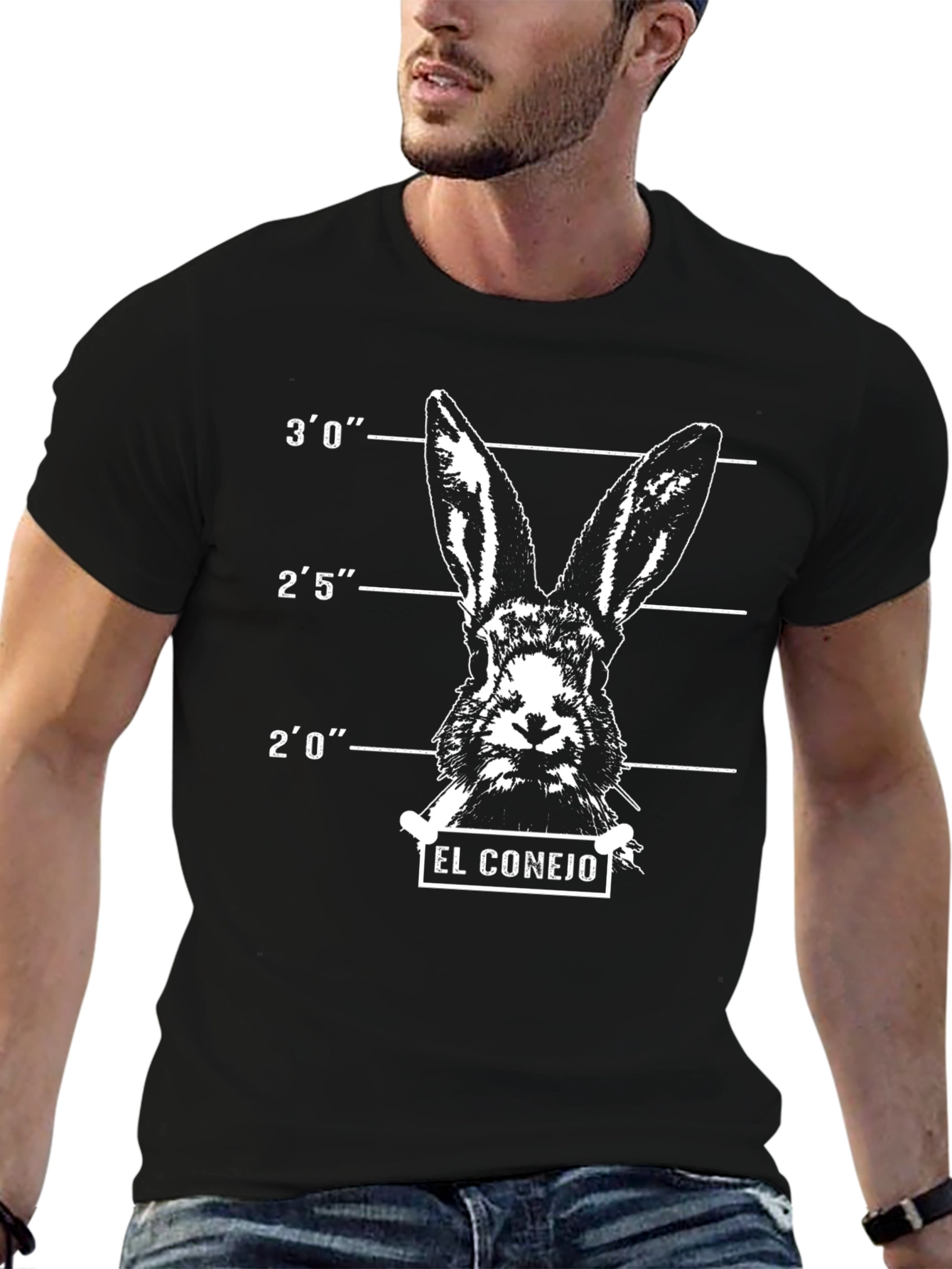 El Conejo T-Shirt - Bunny Mugshot Tee