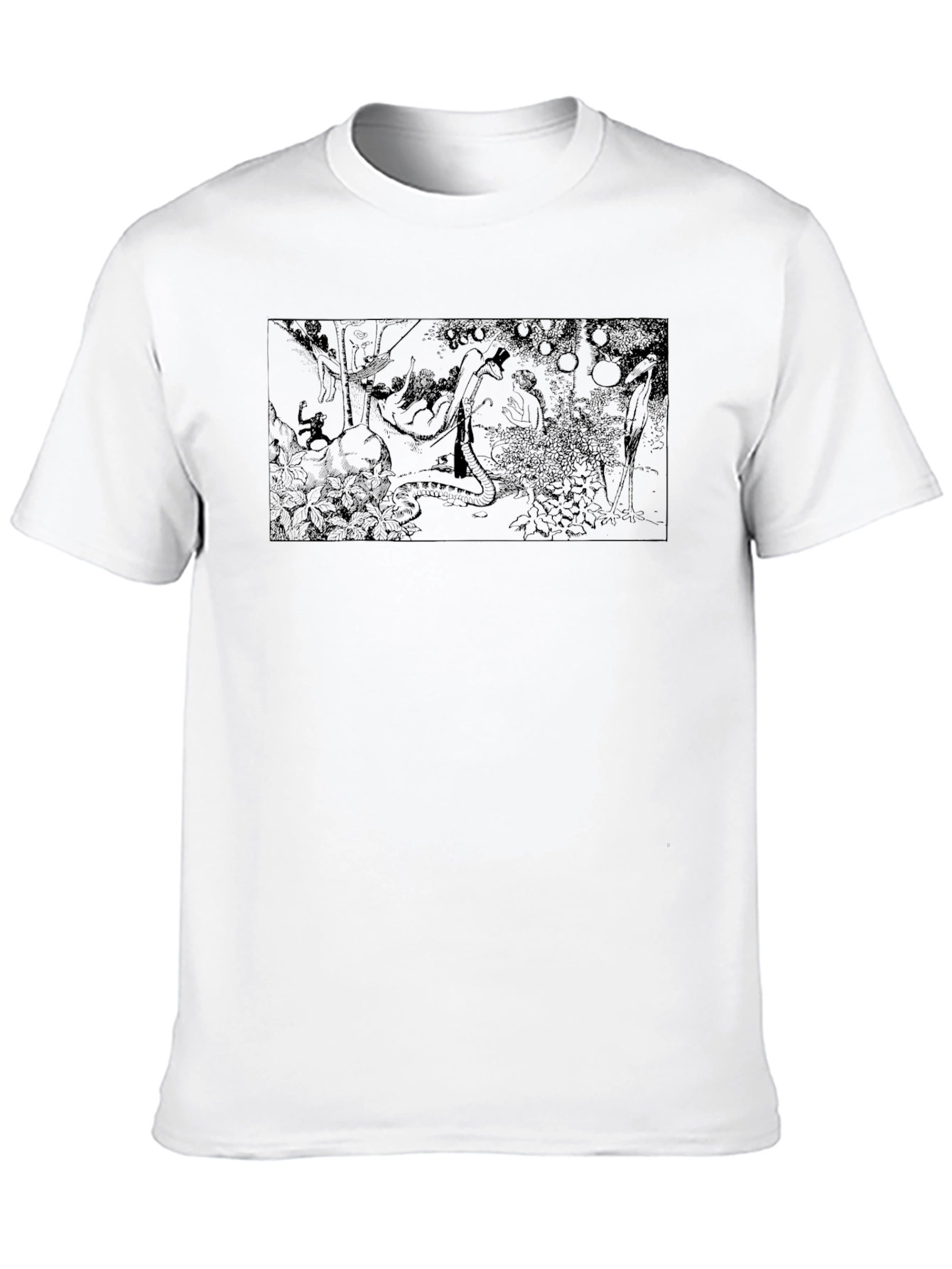 Graphic Print Black T-Shirt