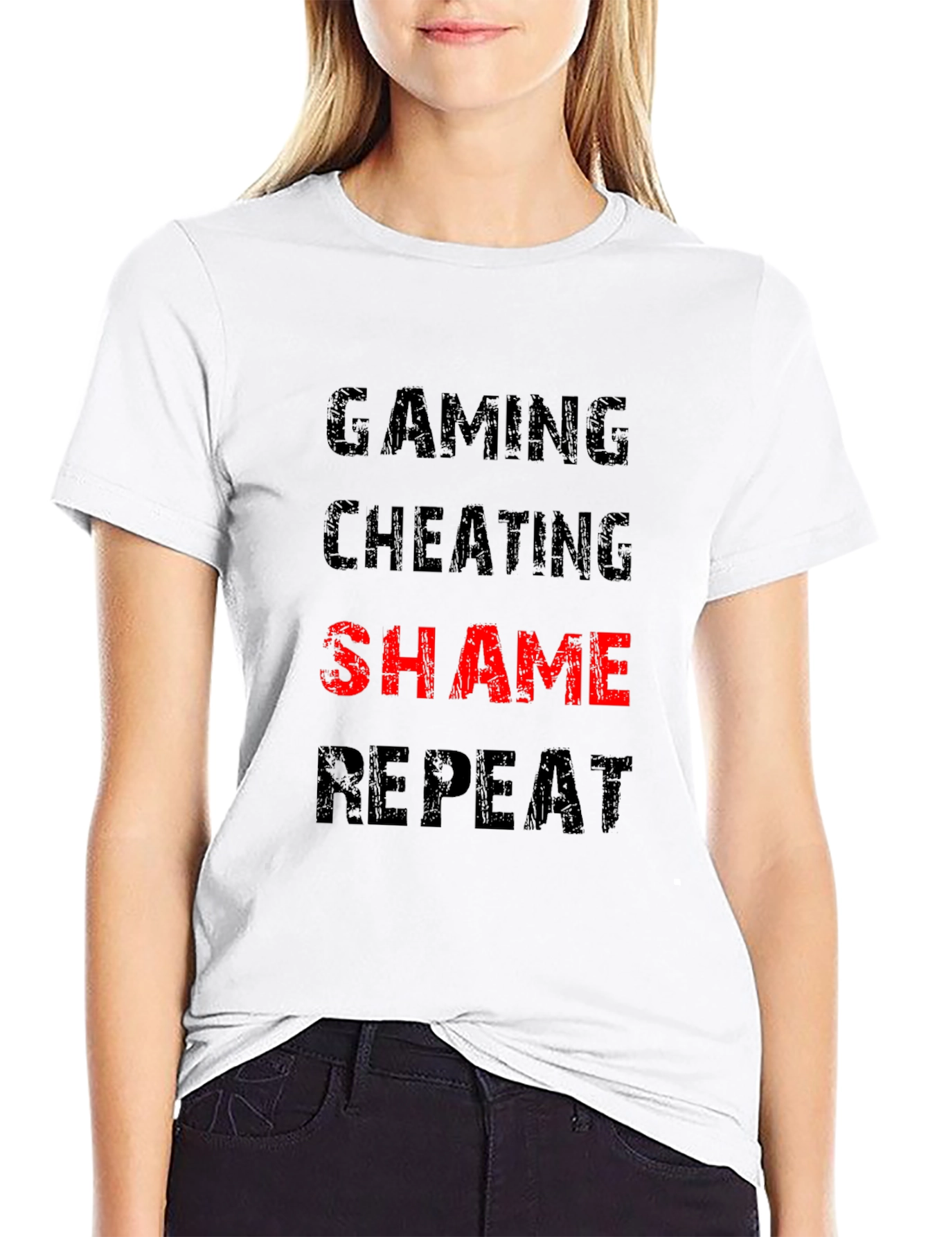 Gaming Cheating Shame Repeat T-Shirt