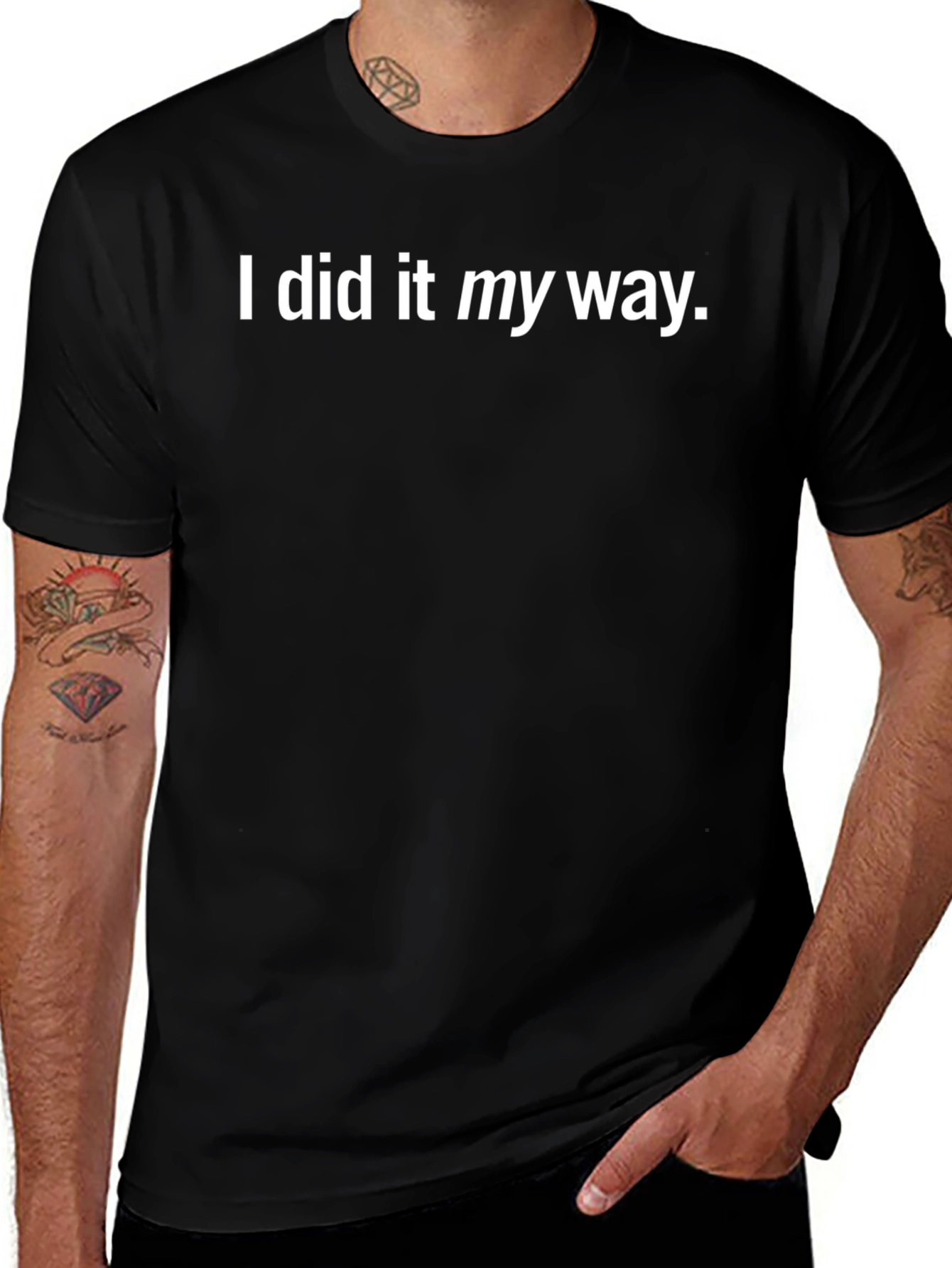 Mens I Did It My Way Graphic Tee