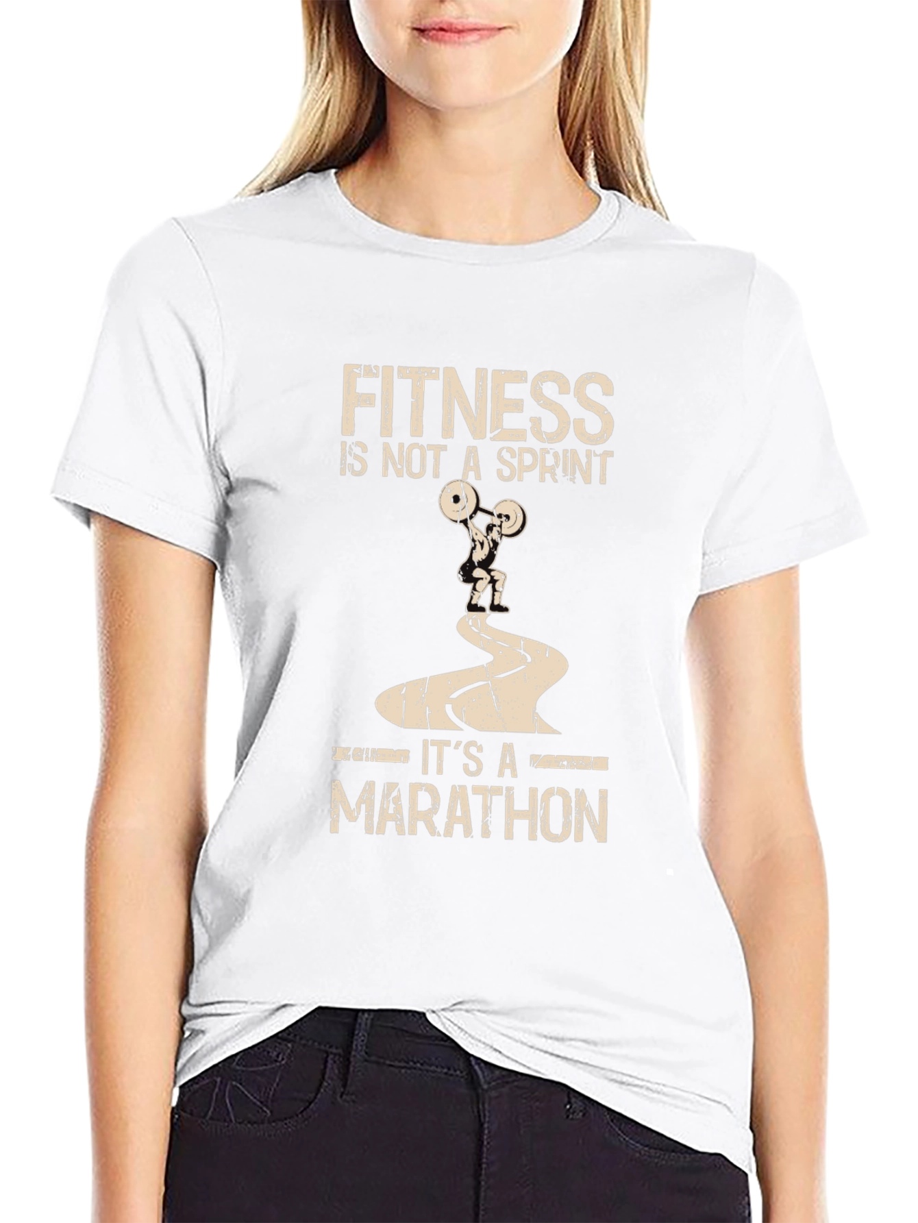 Fitness Marathon T-Shirt - Motivational Workout Tee