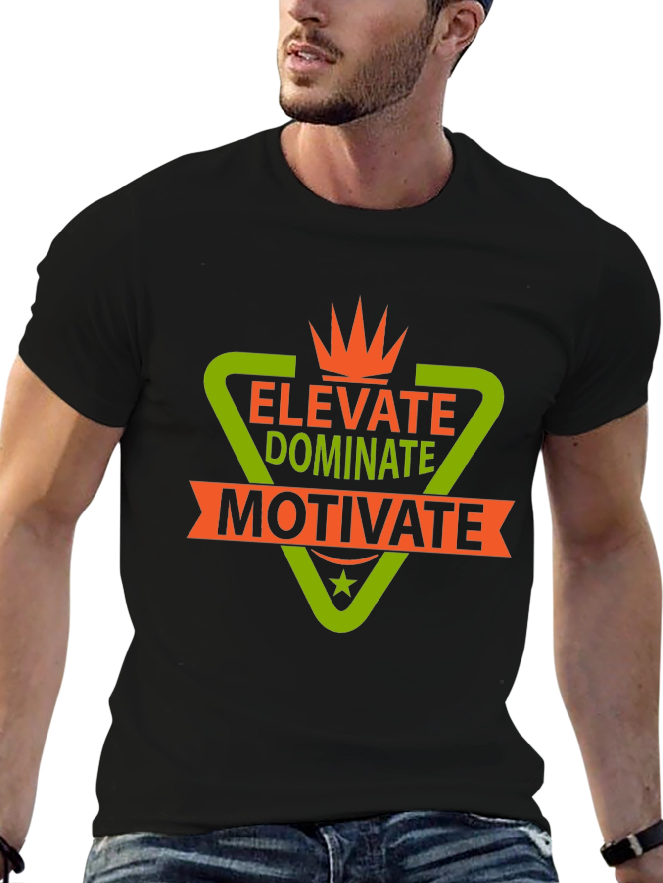 Elevate Dominate Motivate Graphic T-Shirt