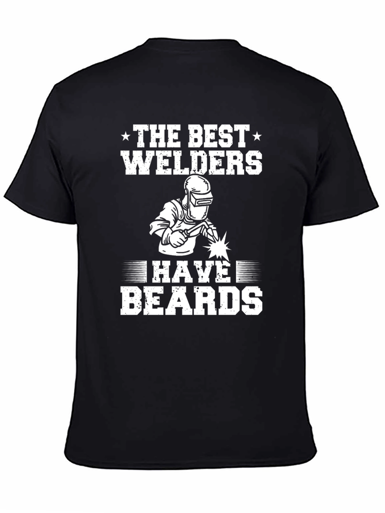 Welders Beard T-Shirt - Black Cotton