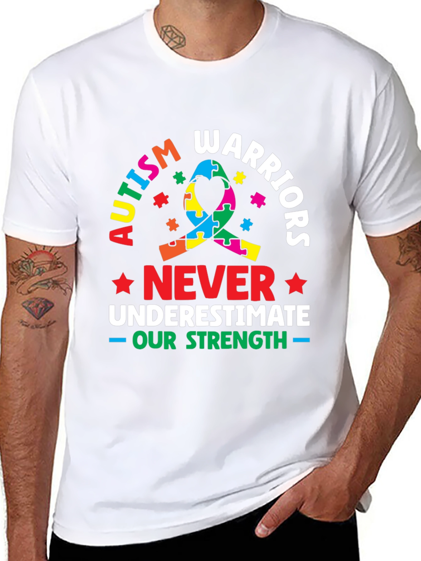 Autism Warriors T-Shirt - Never Underestimate