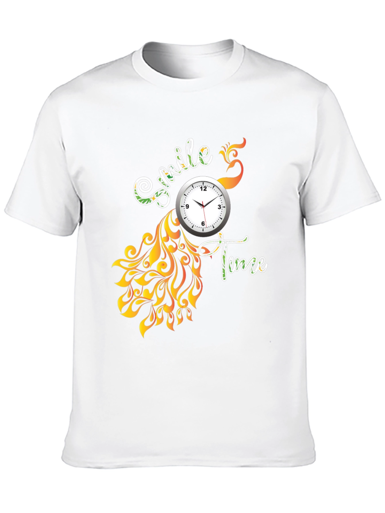 Smile Time Black Graphic T-Shirt