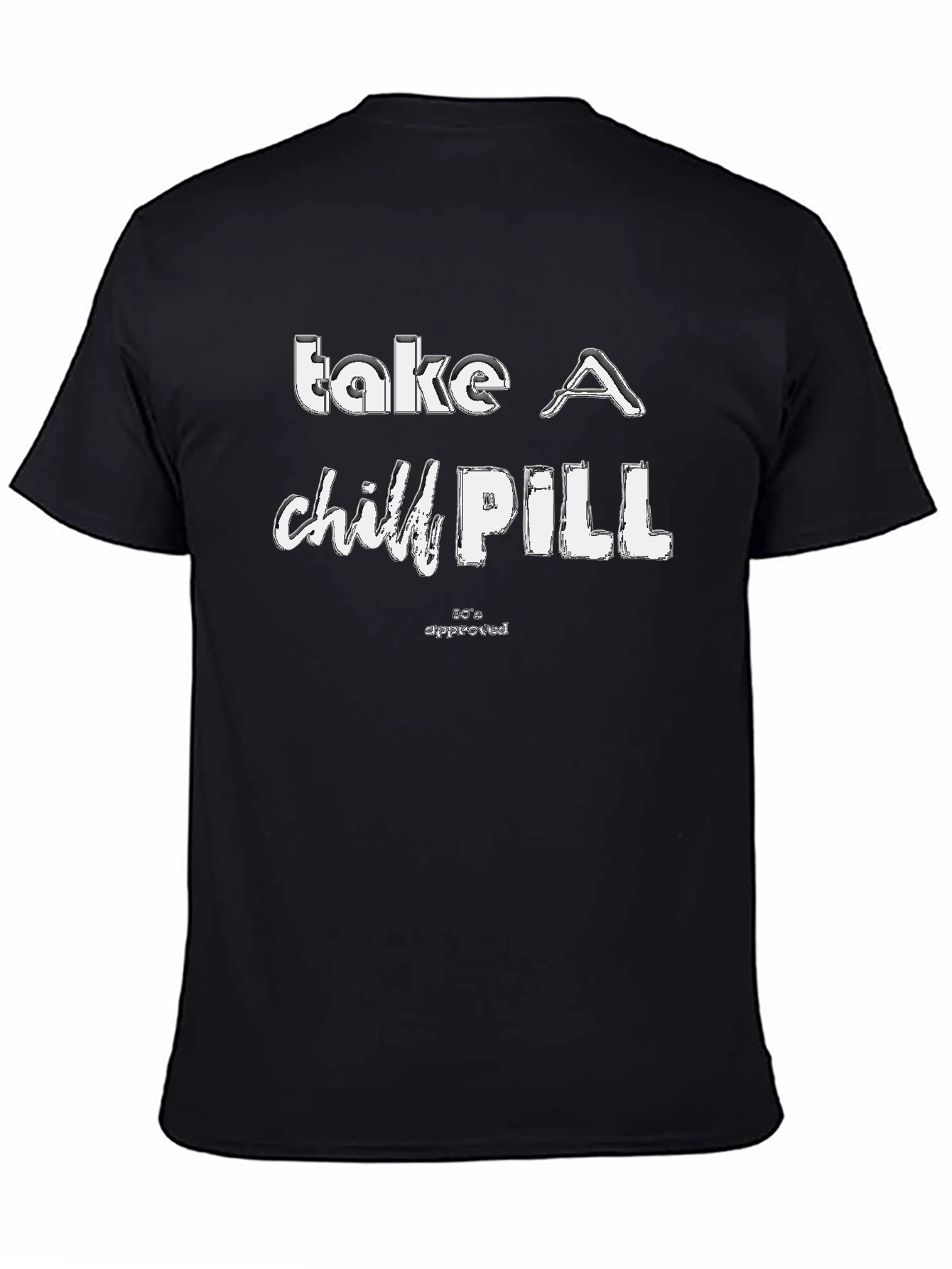 Take a Chill Pill Black Graphic Tee