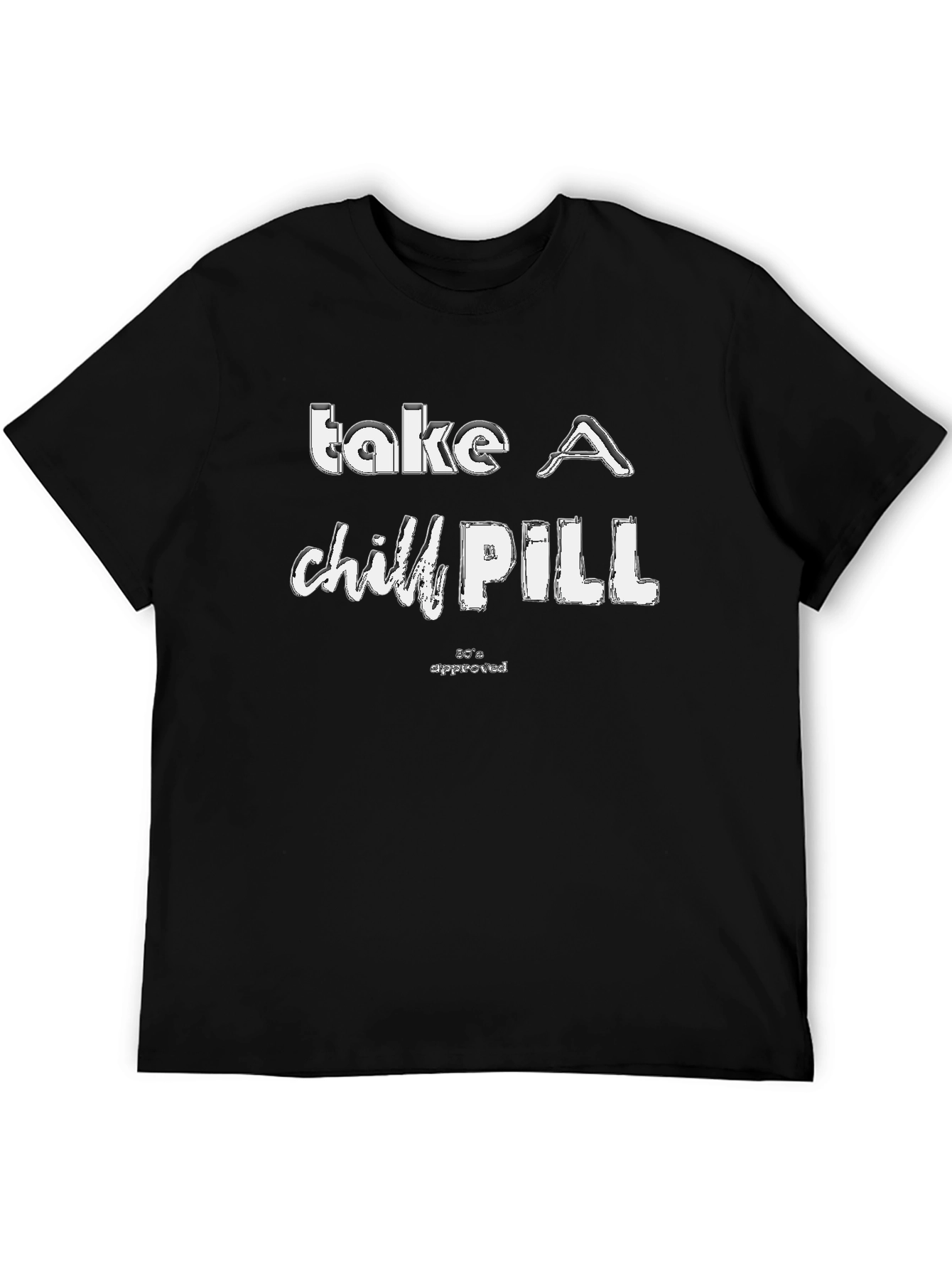 Take a Chill Pill Black Graphic Tee