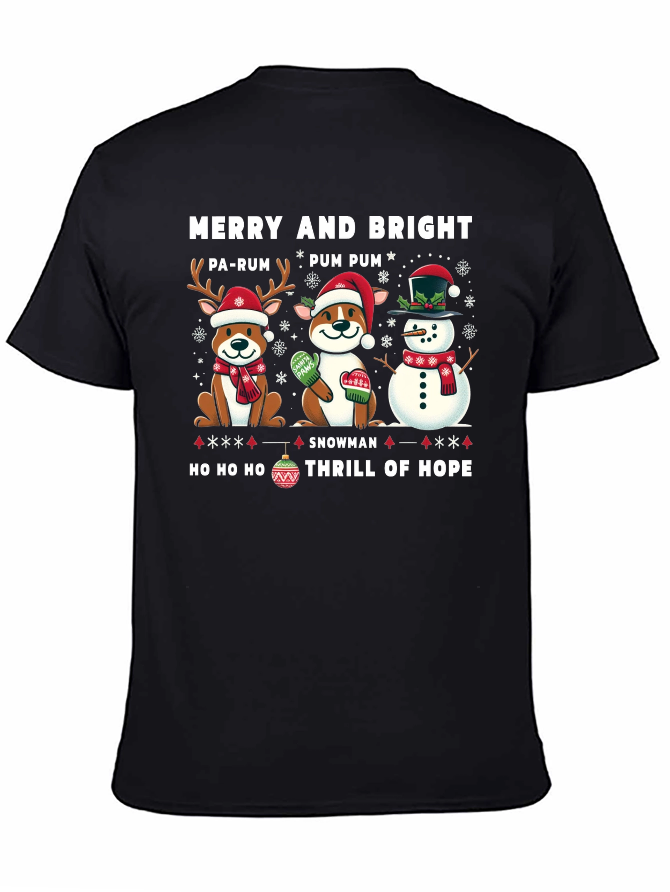Merry & Bright Holiday Graphic Tee