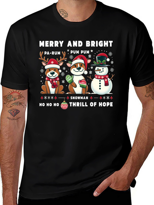 Merry & Bright Holiday Graphic Tee