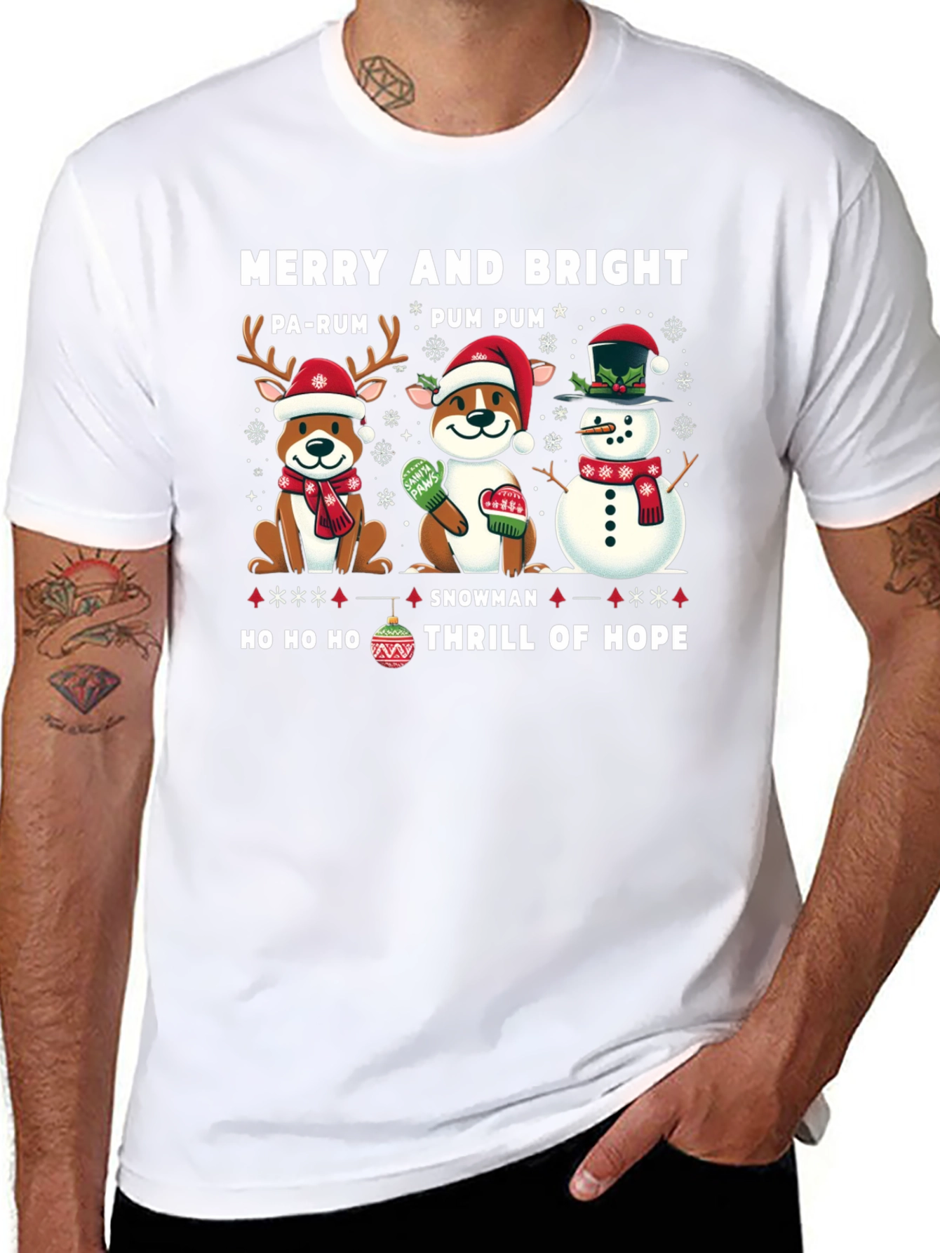 Merry & Bright Holiday Graphic Tee