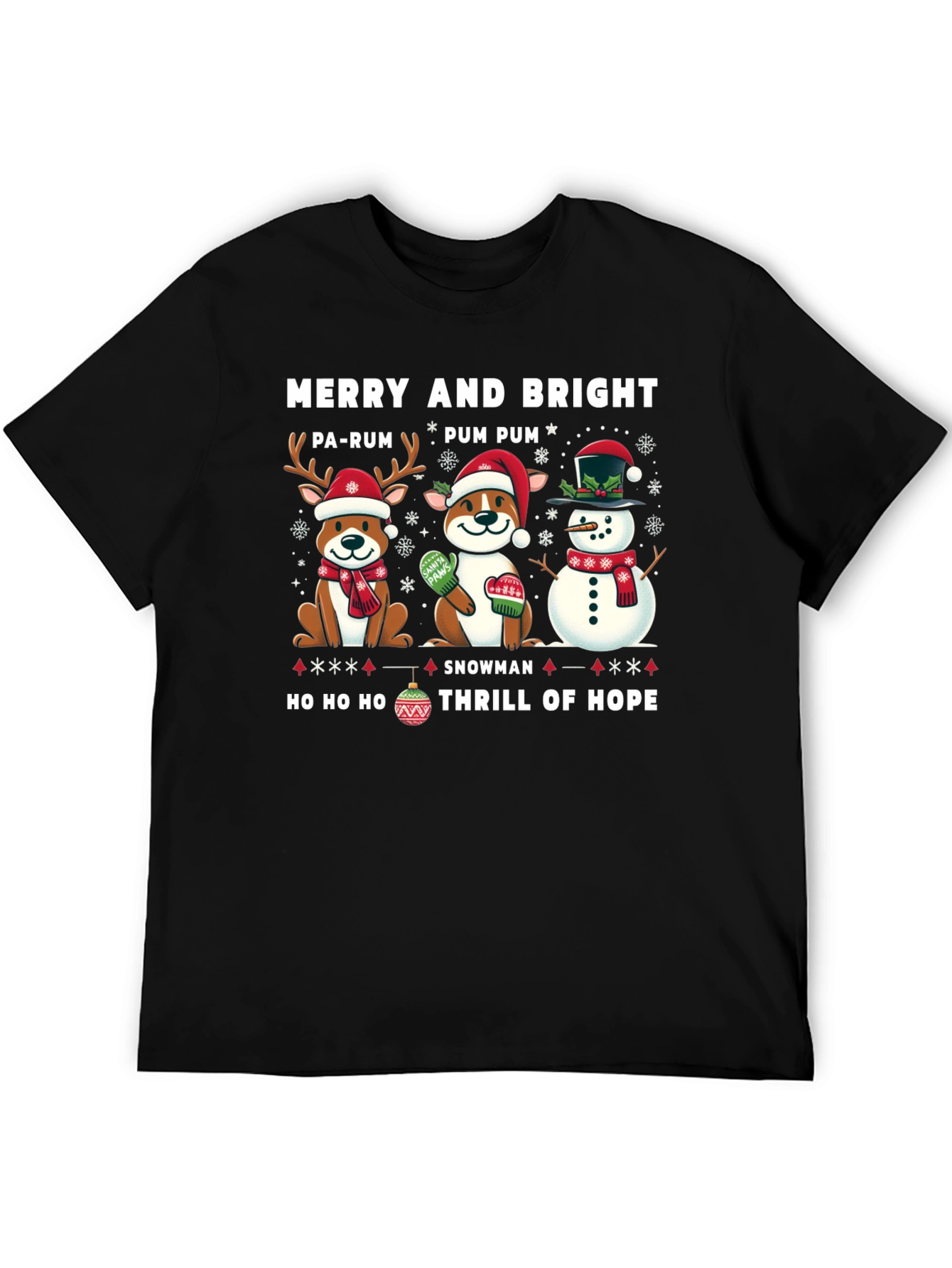 Merry & Bright Holiday Graphic Tee