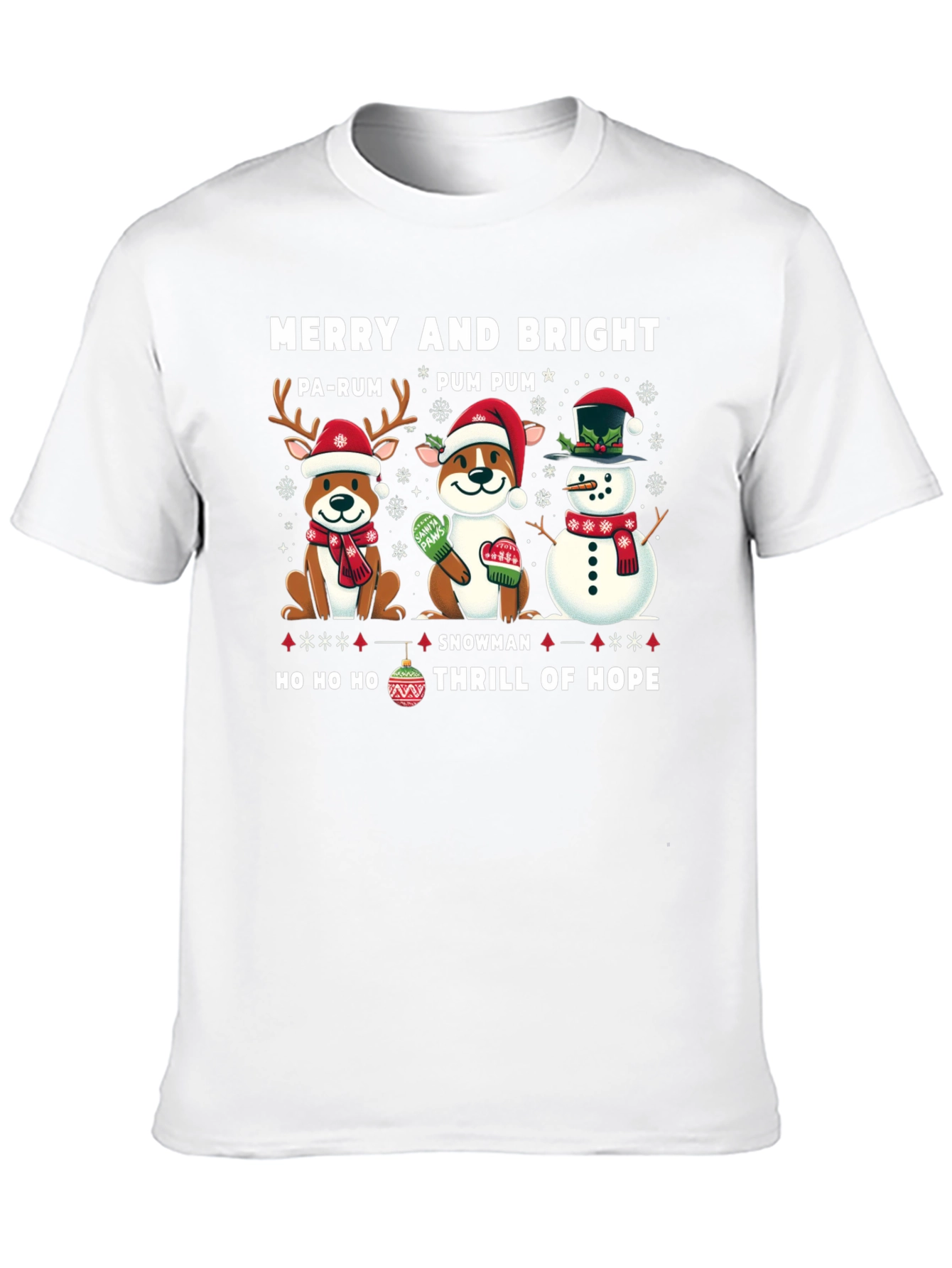 Merry & Bright Holiday Graphic Tee