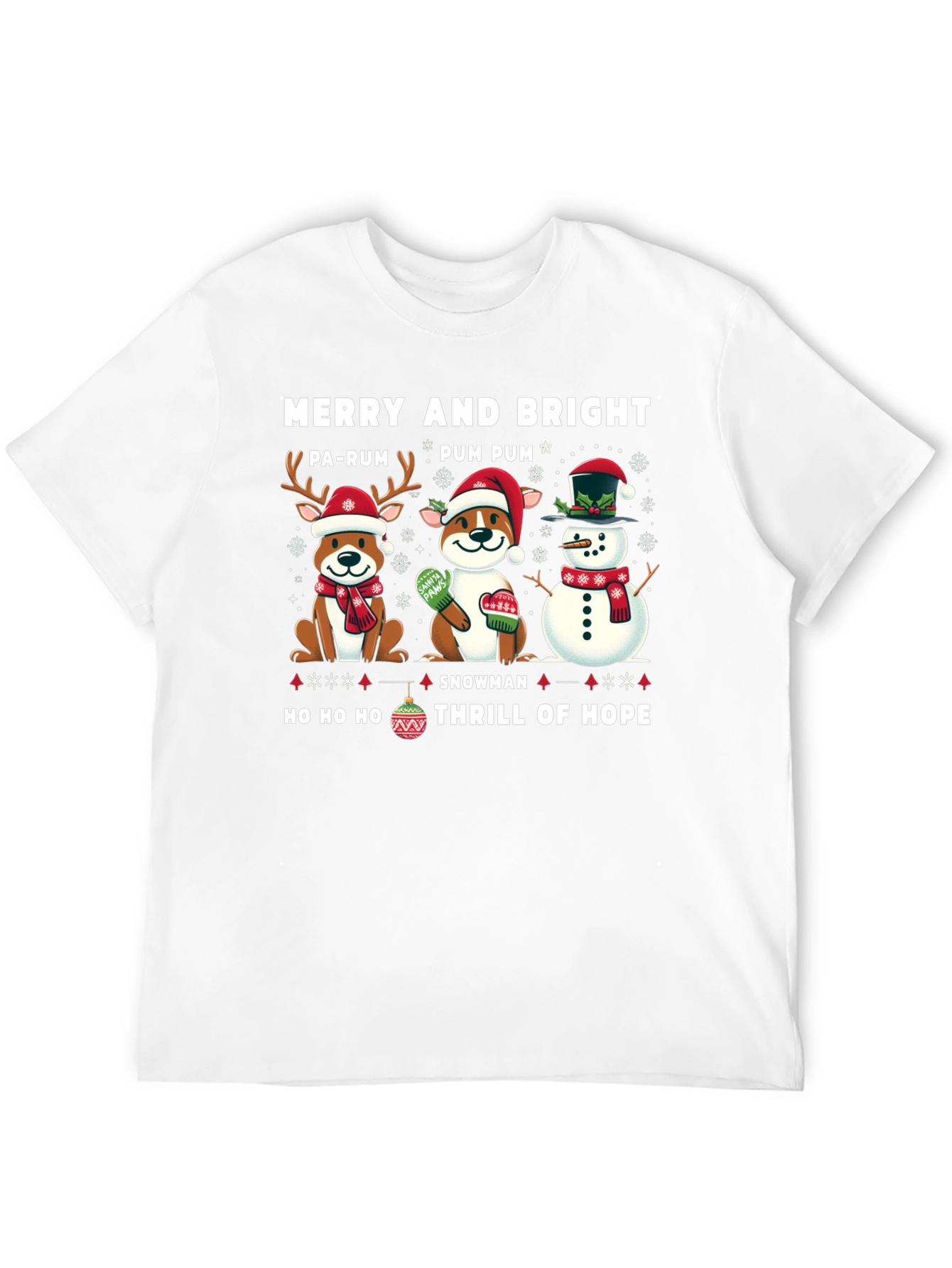 Merry & Bright Holiday Graphic Tee