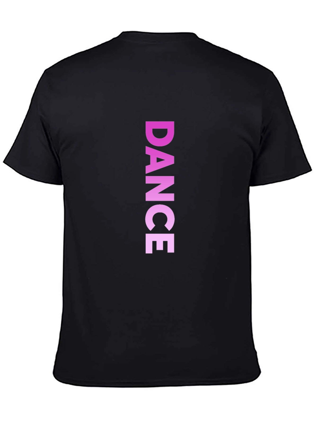 DANCE Vertical Print Black T-Shirt