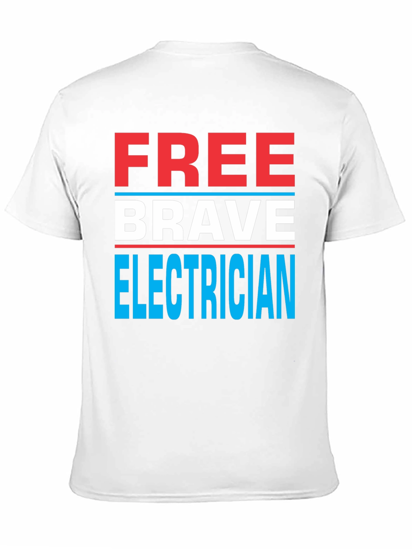 Free Brave Electrician Graphic Tee