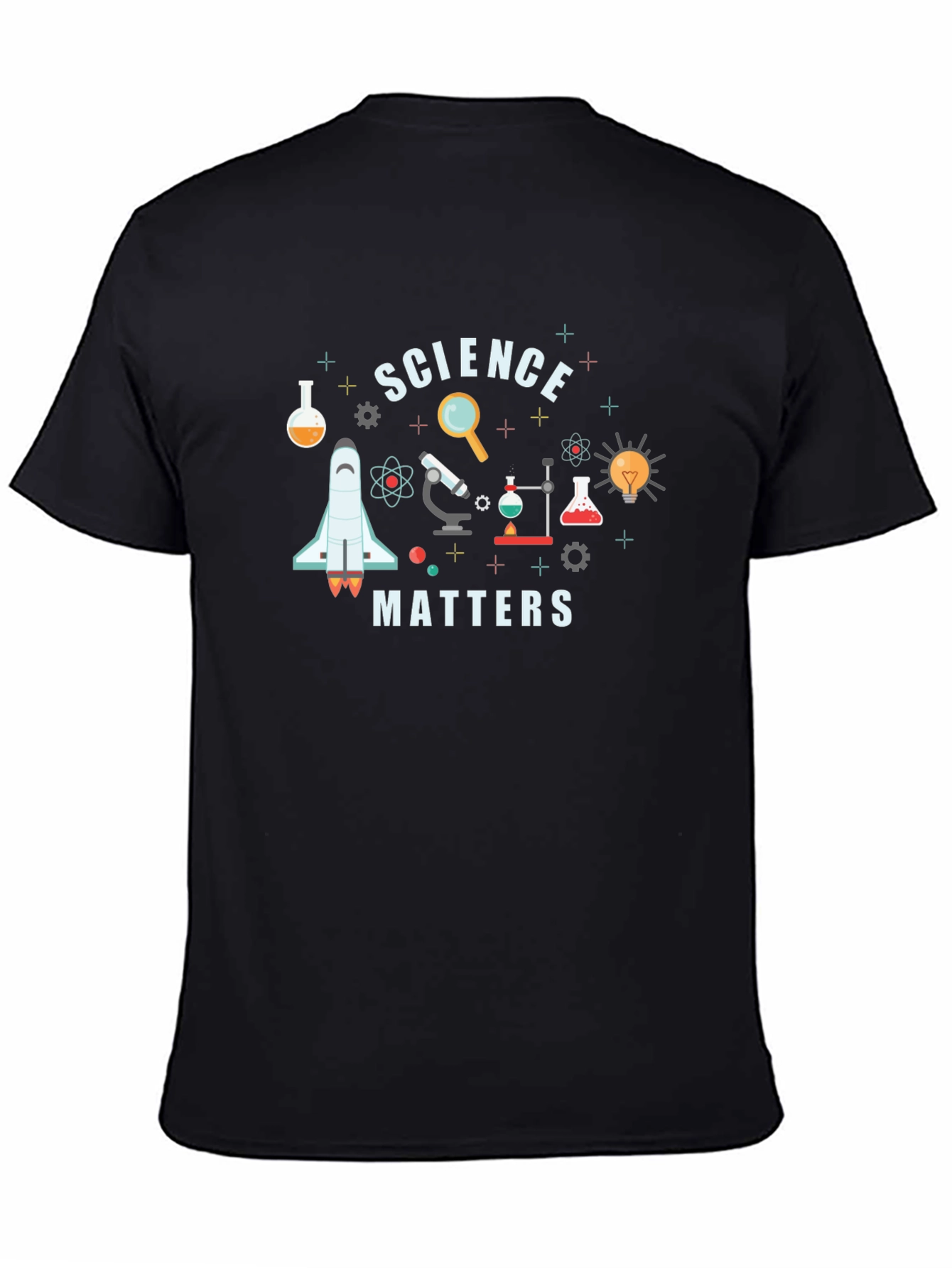 Science Matters Graphic Tee - Black Cotton Shirt