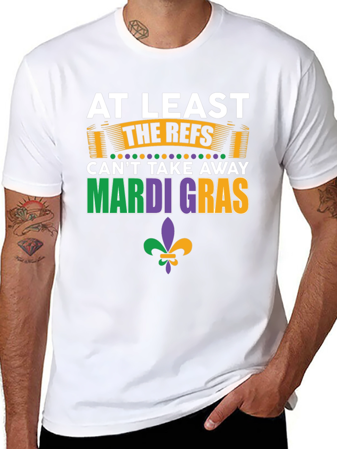 Mardi Gras Referees Graphic T-Shirt