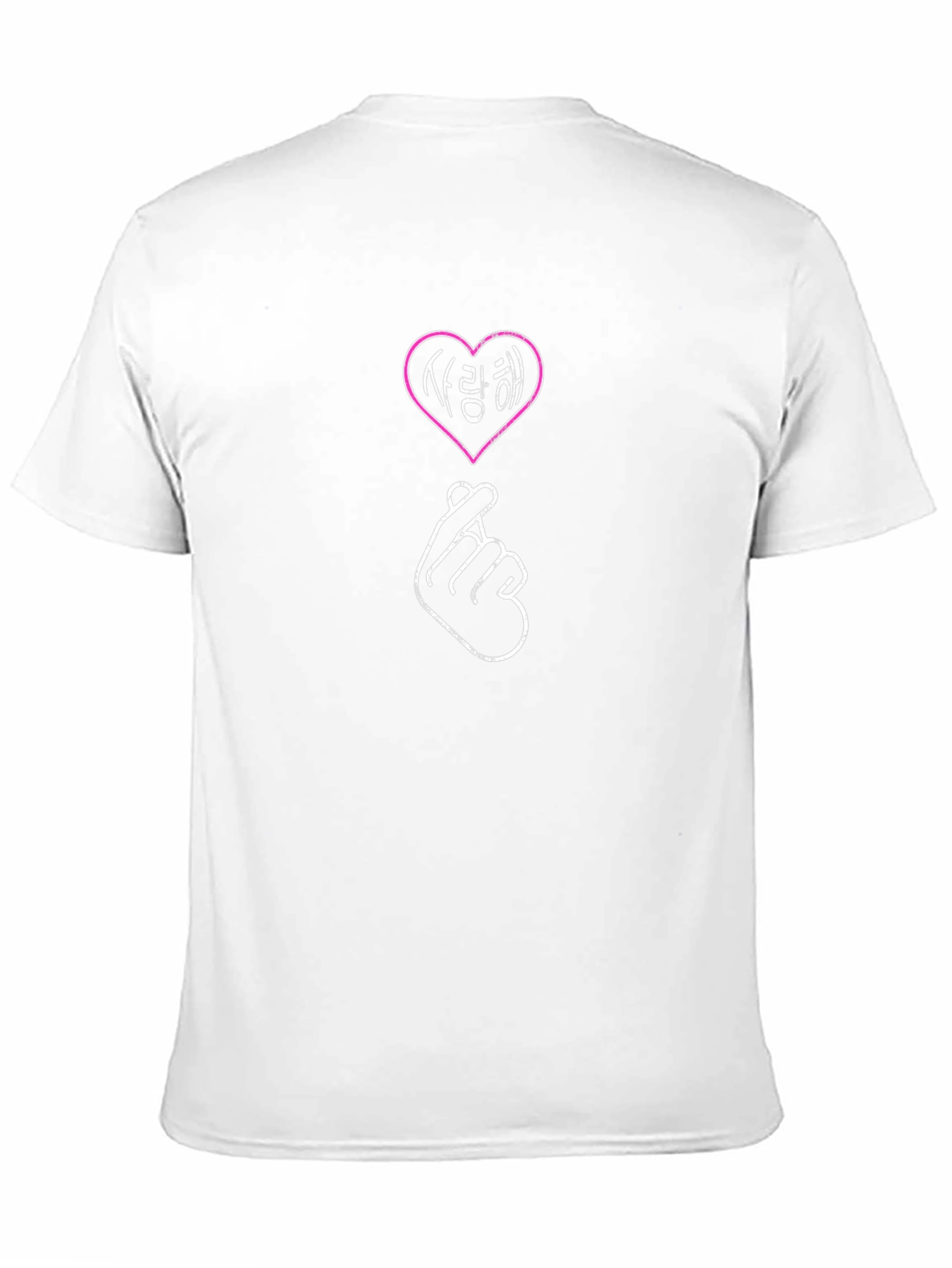 Korean Heart Sign T-Shirt - Saranghae Love Tee