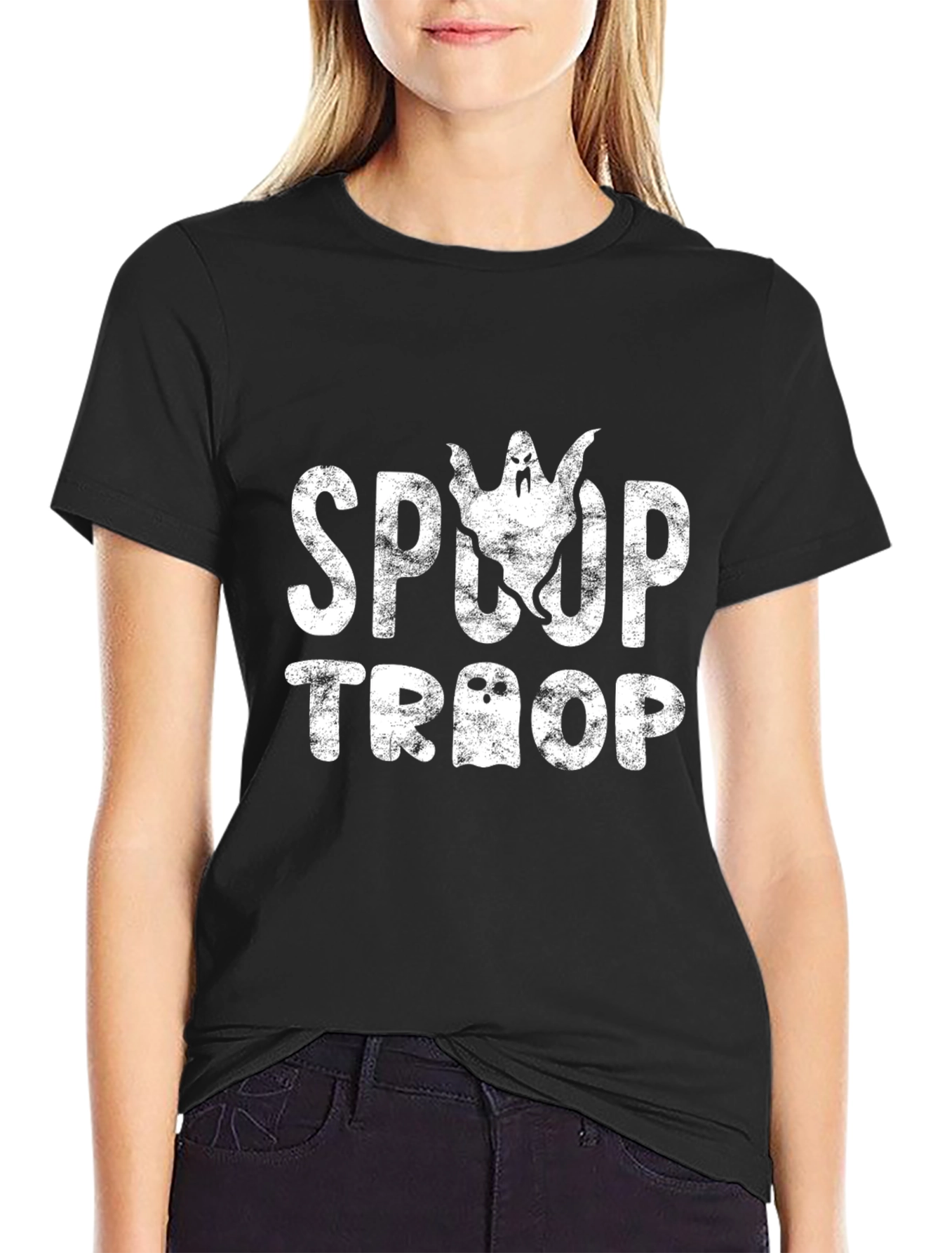 Spooky Ghost T-Shirt: Halloween Costume Tee