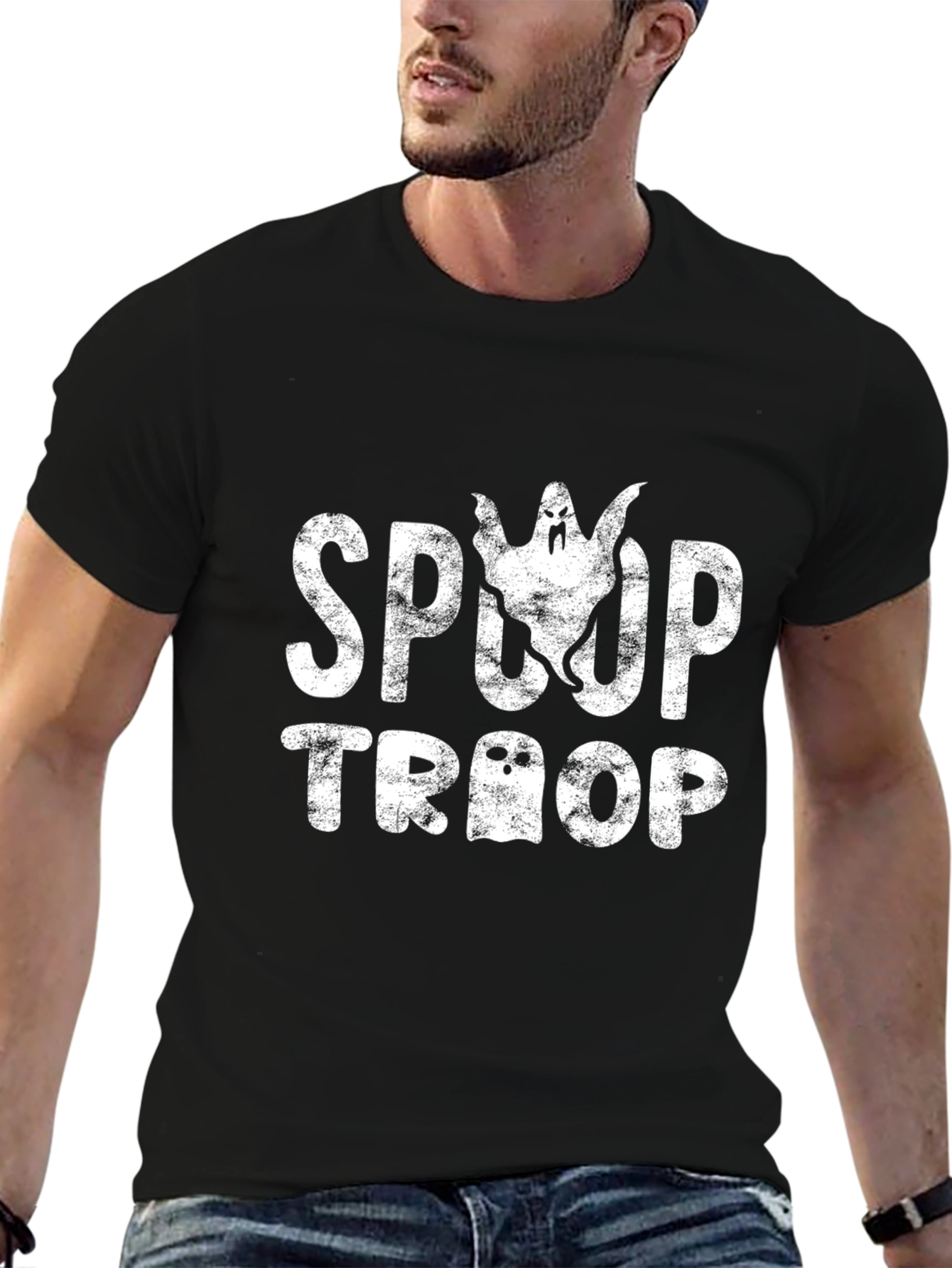 Spooky Ghost T-Shirt: Halloween Costume Tee