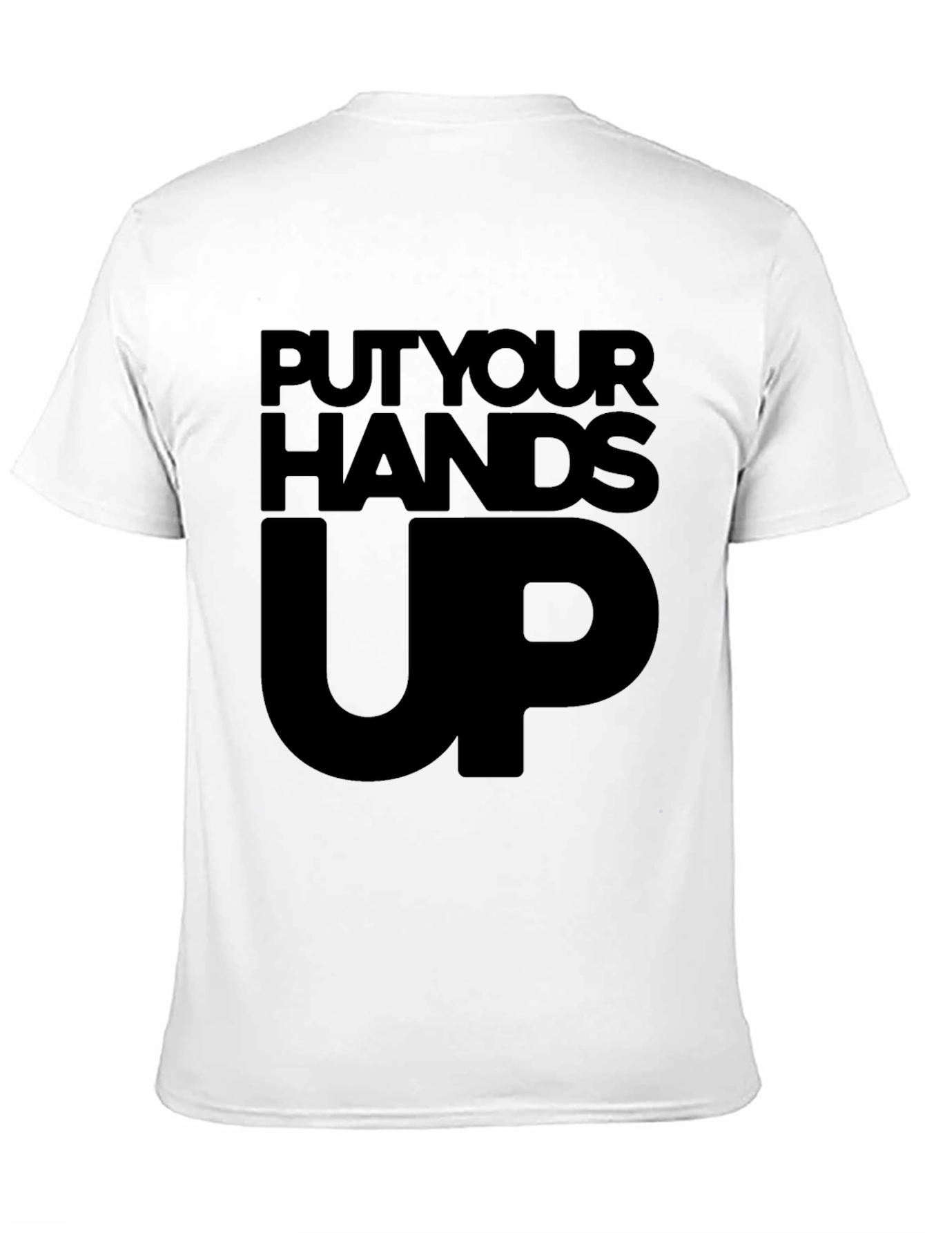 Put Your Hands Up Graphic Tee - Black