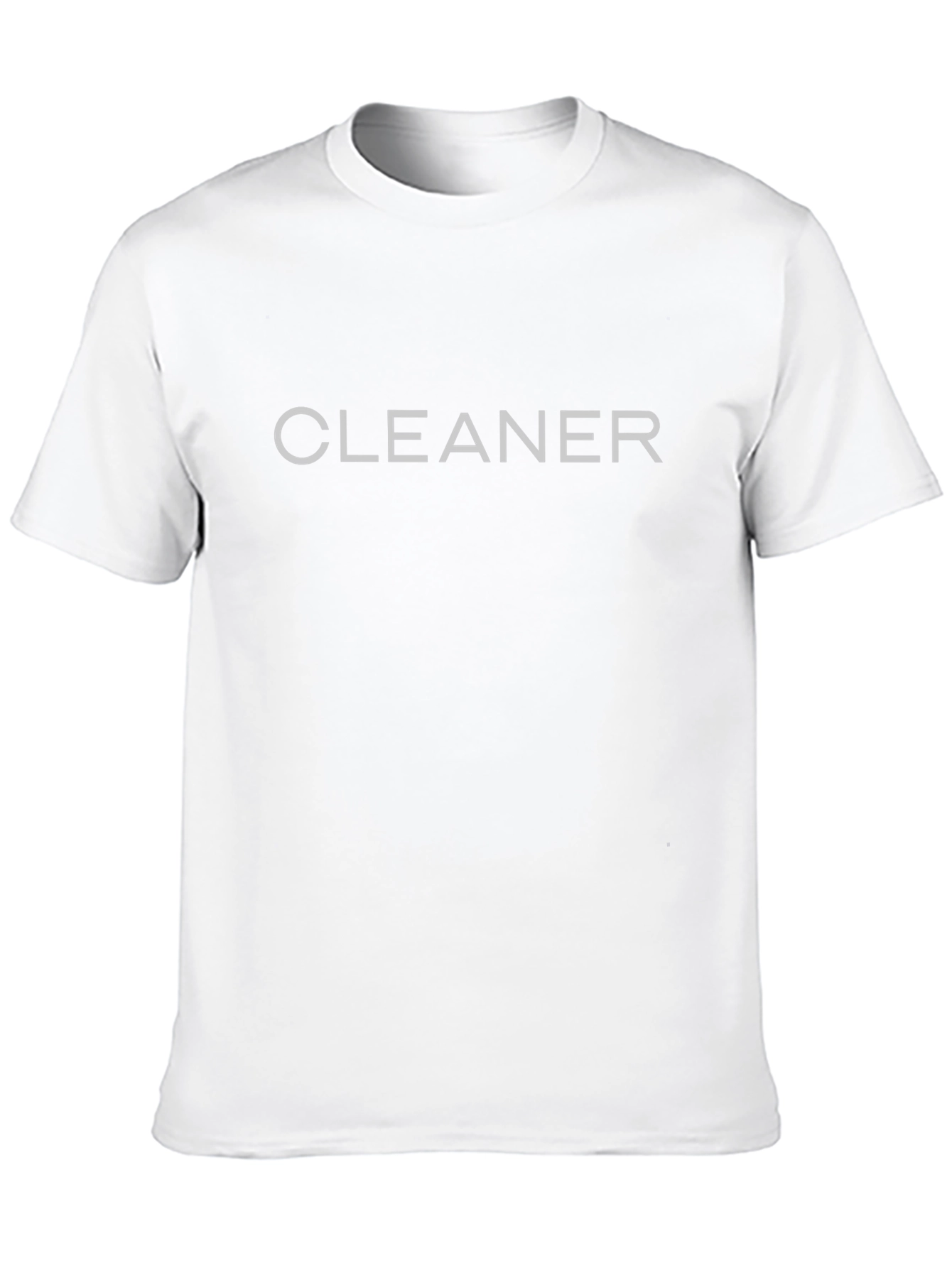 Cleaner Graphic Tee - Black Cotton Blend T-Shirt