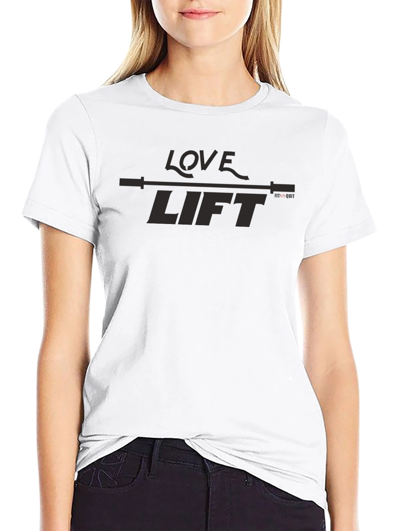 Love Lift Black Graphic T-Shirt