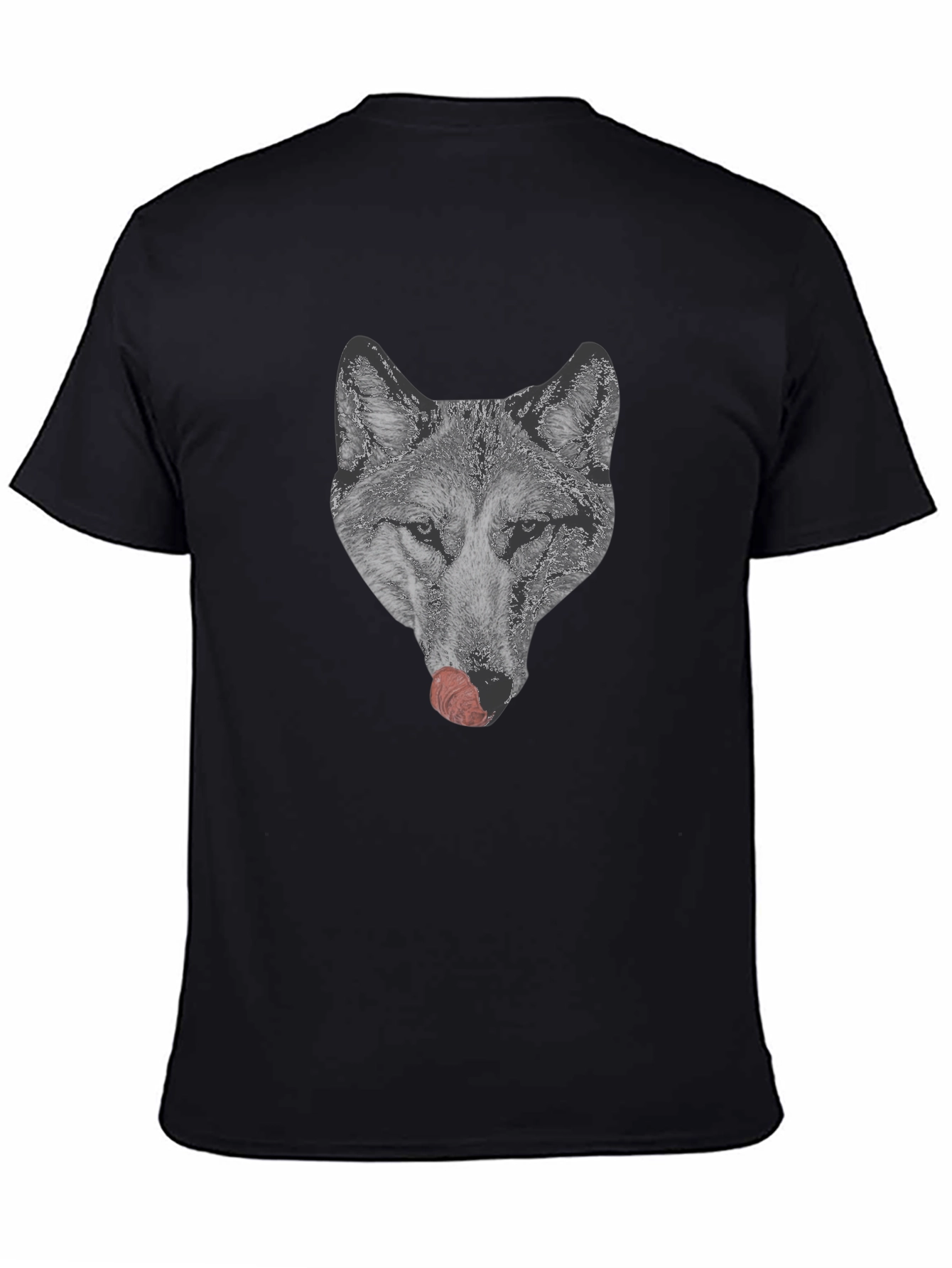 Wolf Graphic Tee - Black Short Sleeve Shirt
