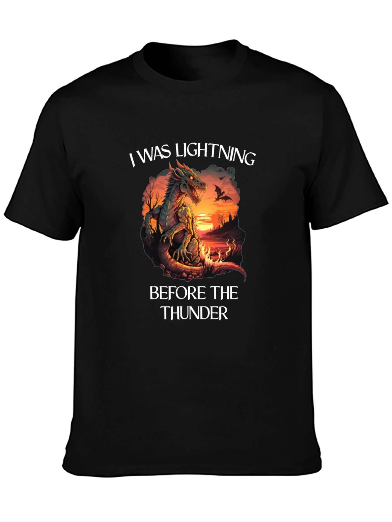 Dragon Lightning Before Thunder Graphic T-Shirt