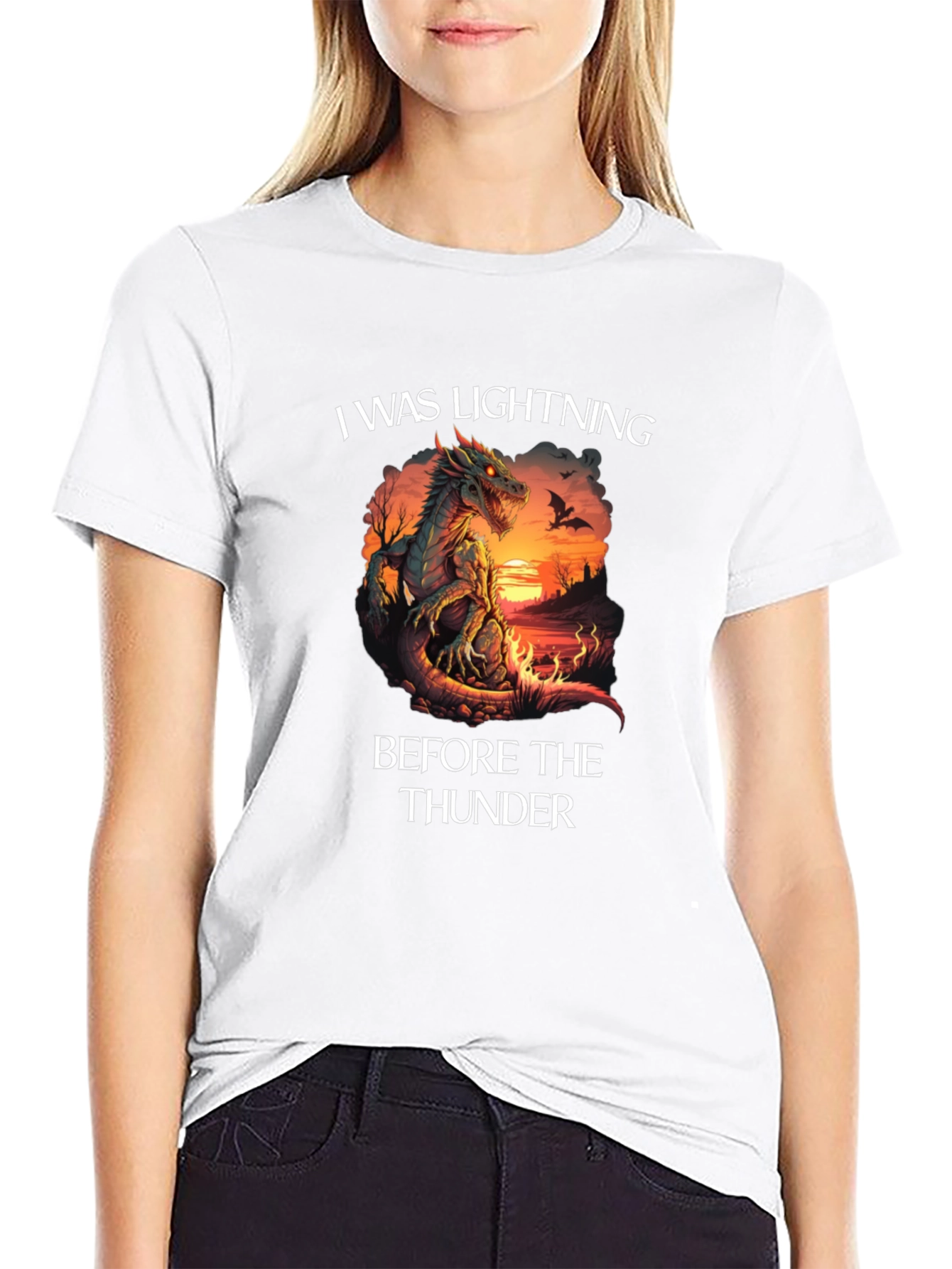 Dragon Lightning Before Thunder Graphic T-Shirt