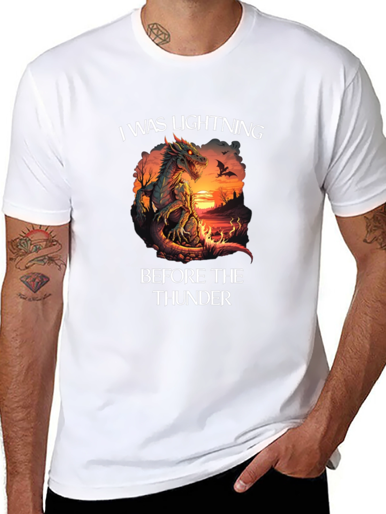 Dragon Lightning Before Thunder Graphic T-Shirt